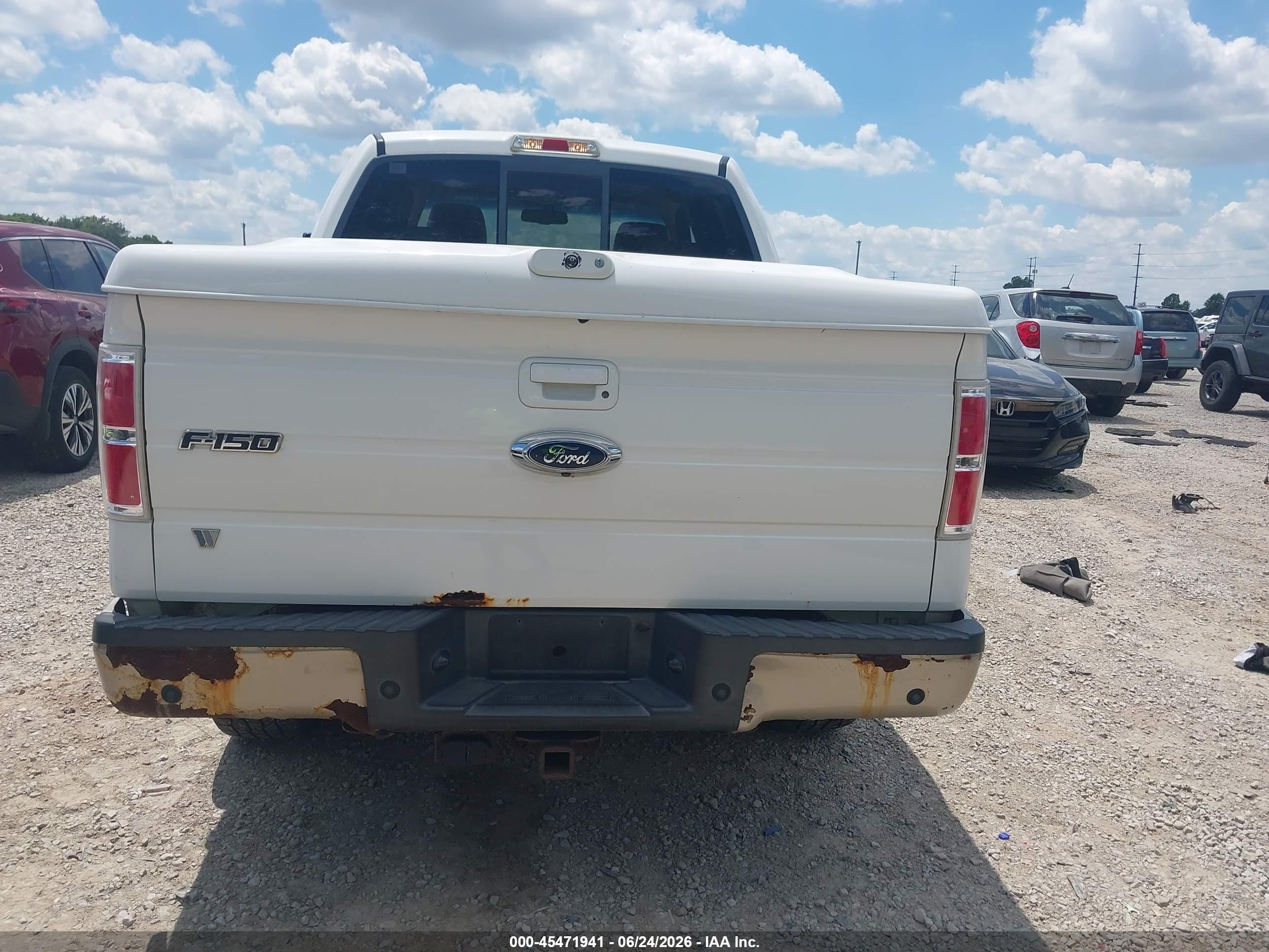 2009 Ford F-150 Fx4/king Ranch/lariat/platinum/xl/xlt White vin: 1FTPW14V99FB30894