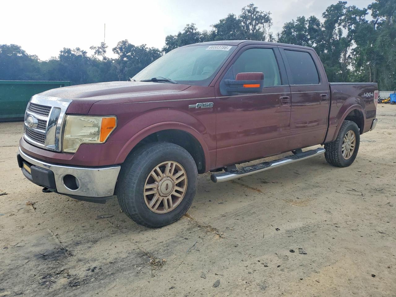 2009 Ford F150 Supercrew Maroon vin: 1FTPW14V99KB31762