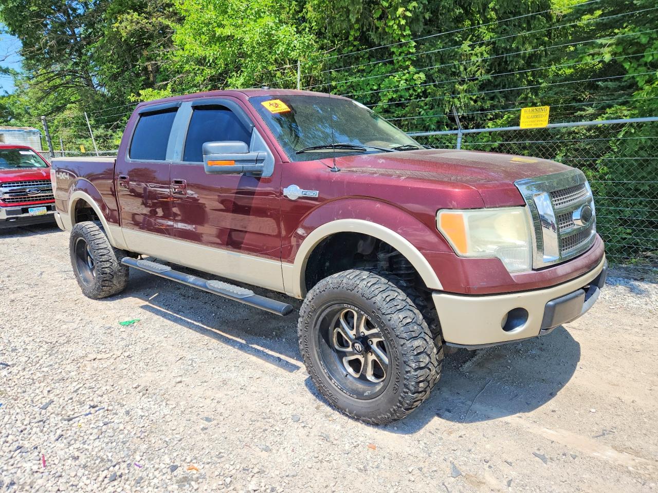 2009 Ford F150 Supercrew Темно-бордовый vin: 1FTPW14V99KB43216