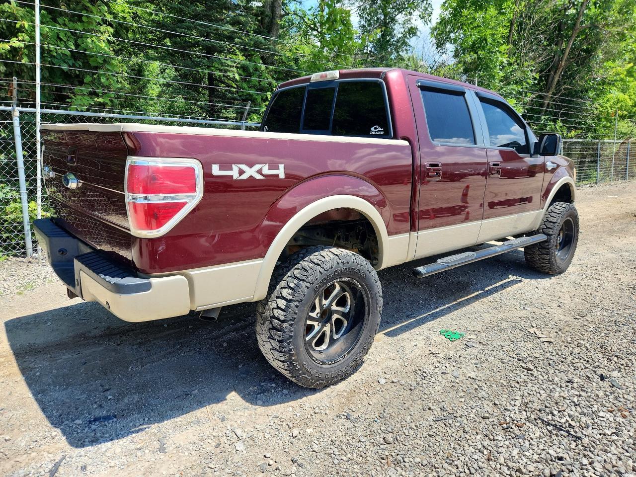 2009 Ford F150 Supercrew Темно-бордовый vin: 1FTPW14V99KB43216