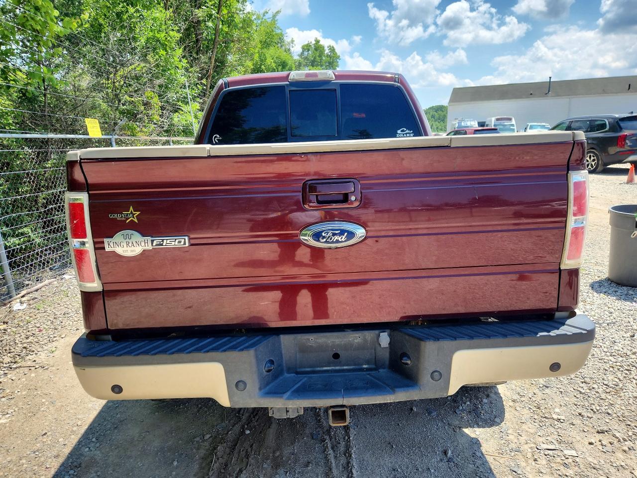 2009 Ford F150 Supercrew Темно-бордовый vin: 1FTPW14V99KB43216