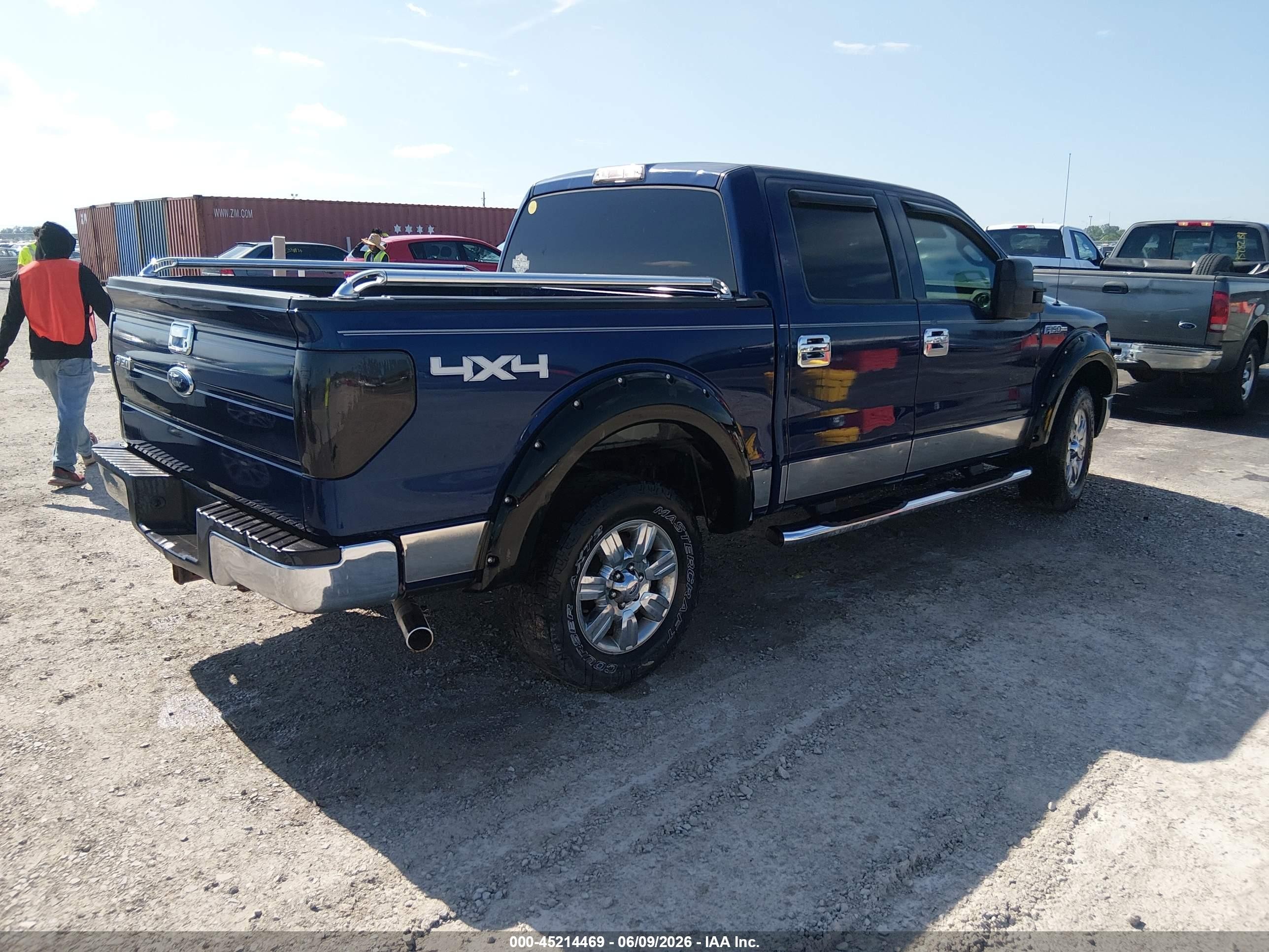 2009 Ford F-150 Xlt Blue vin: 1FTPW14V99KC93178