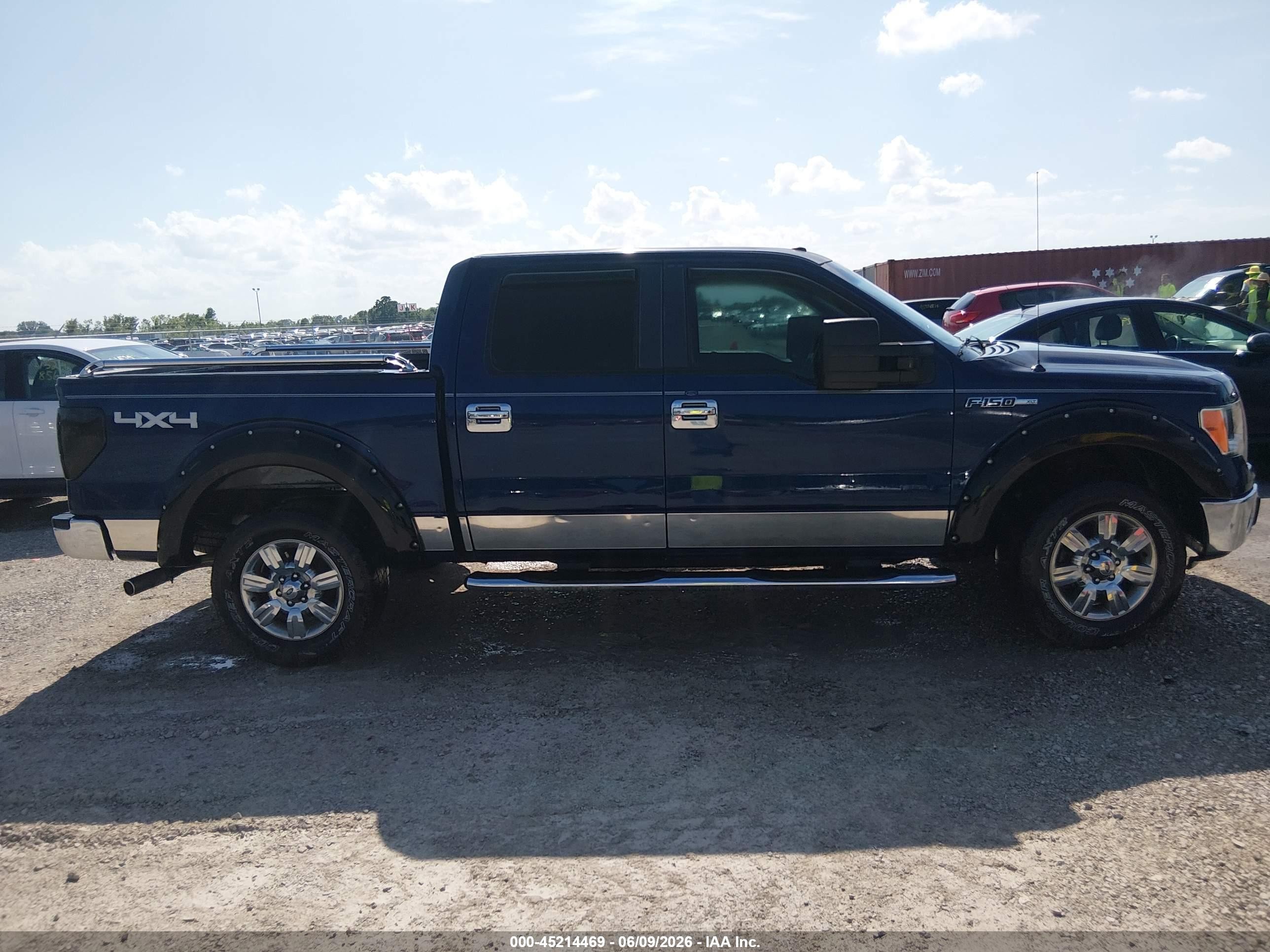 2009 Ford F-150 Xlt Blue vin: 1FTPW14V99KC93178