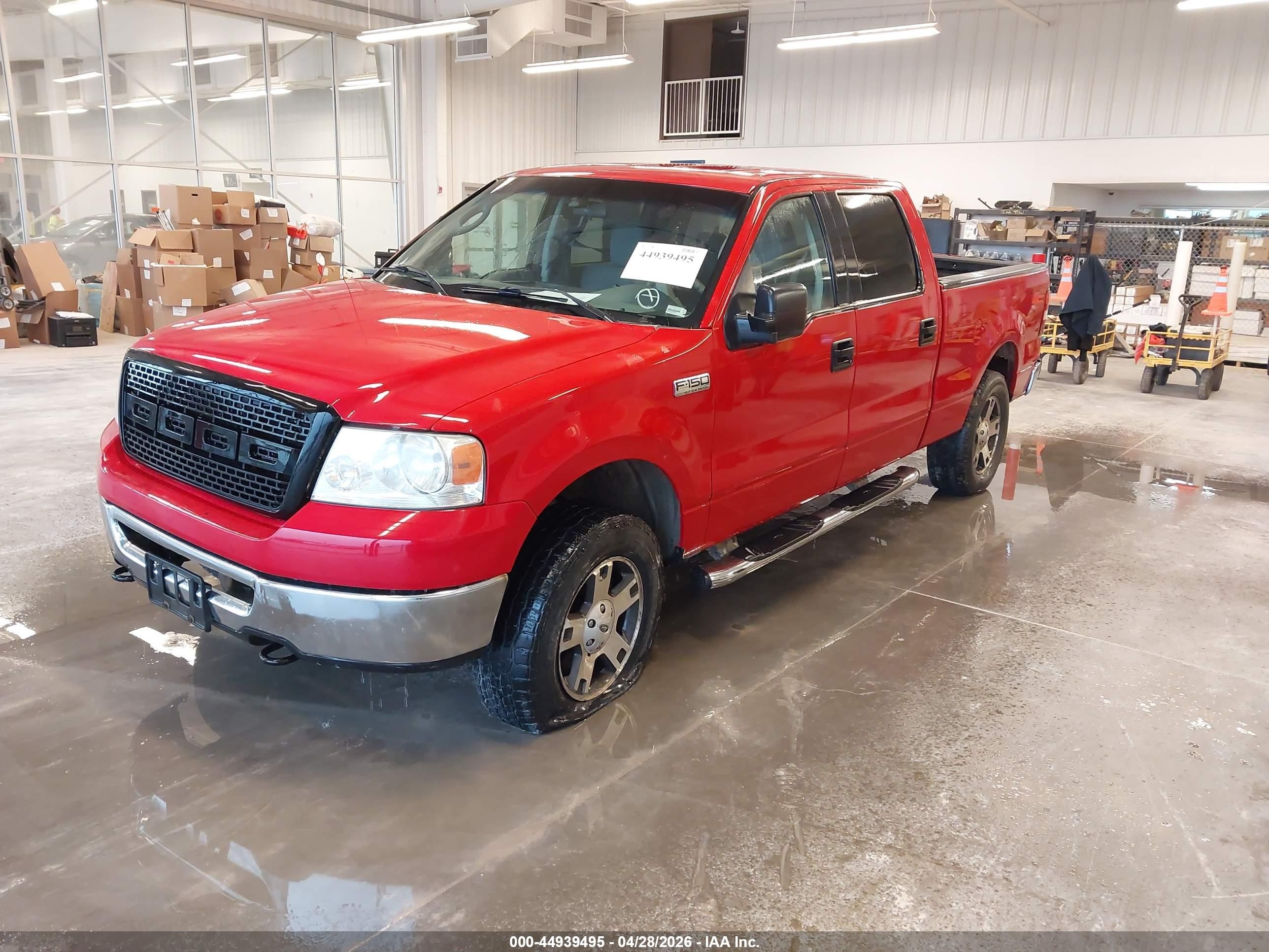 2006 Ford F-150 Fx4/lariat/xlt Red vin: 1FTPW14VX6FB68467