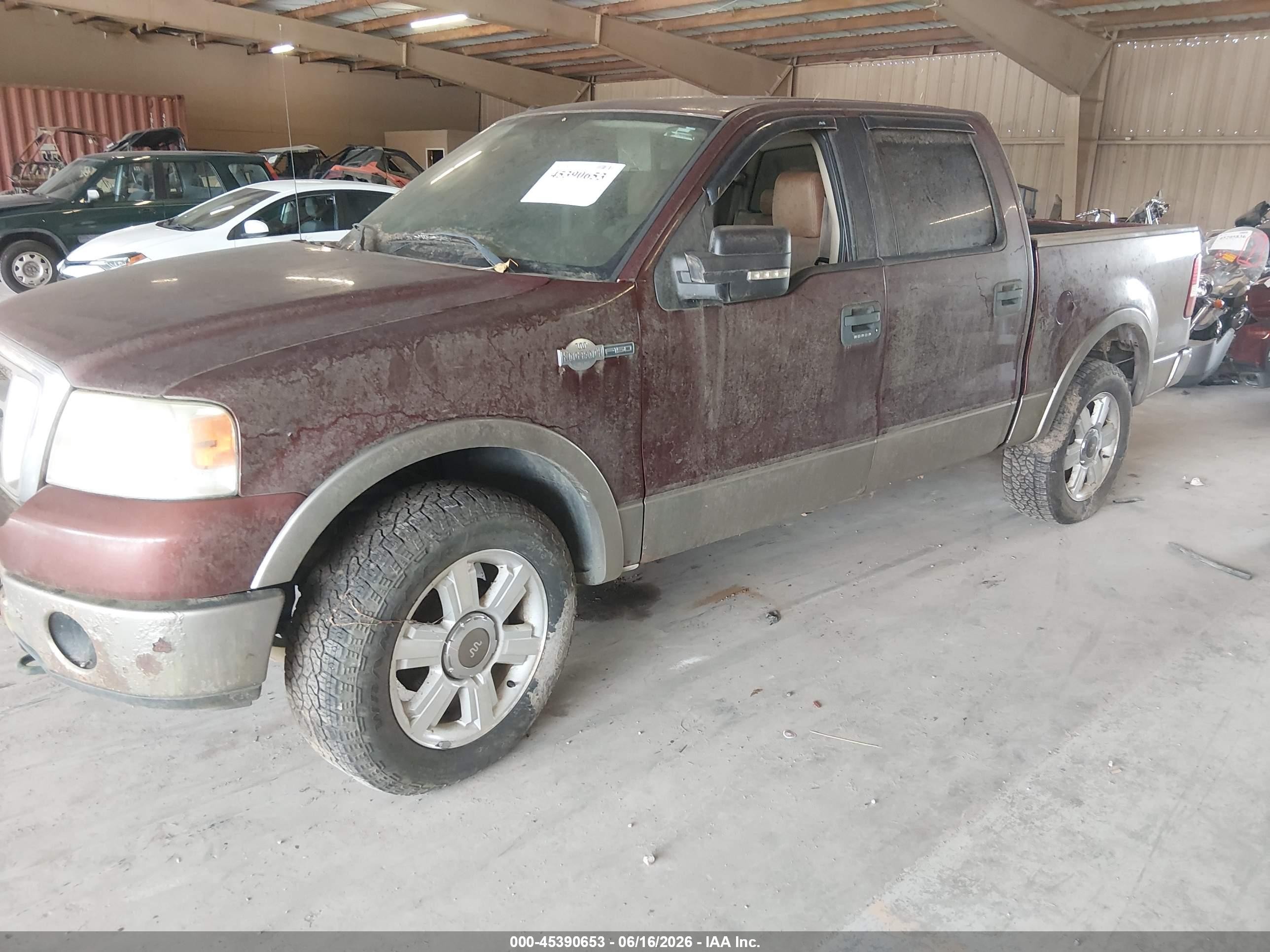 2006 Ford F-150 Fx4/lariat/xlt Burgundy vin: 1FTPW14VX6KC69614