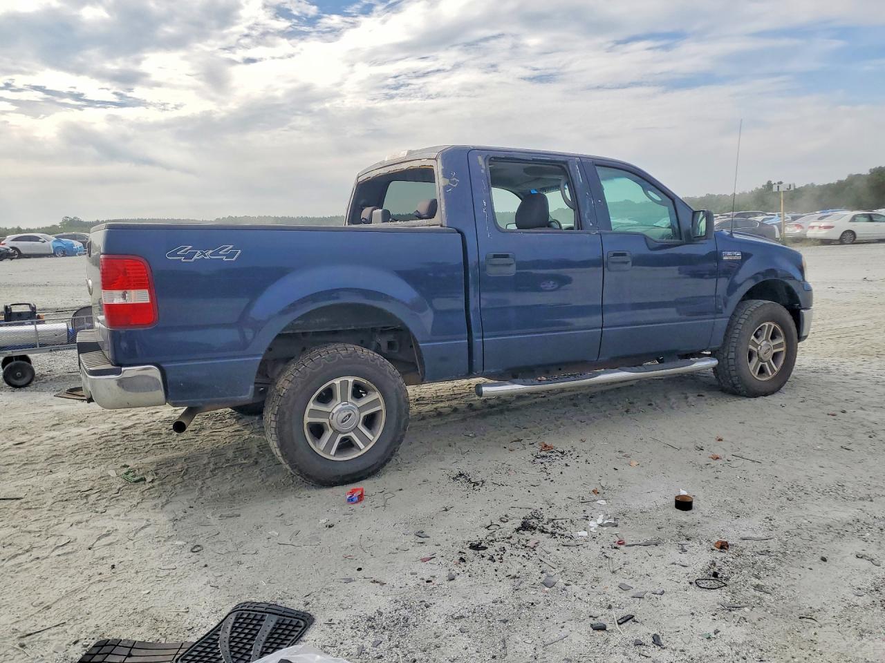 2006 Ford F150 Supercrew Blue vin: 1FTPW14VX6KD95665