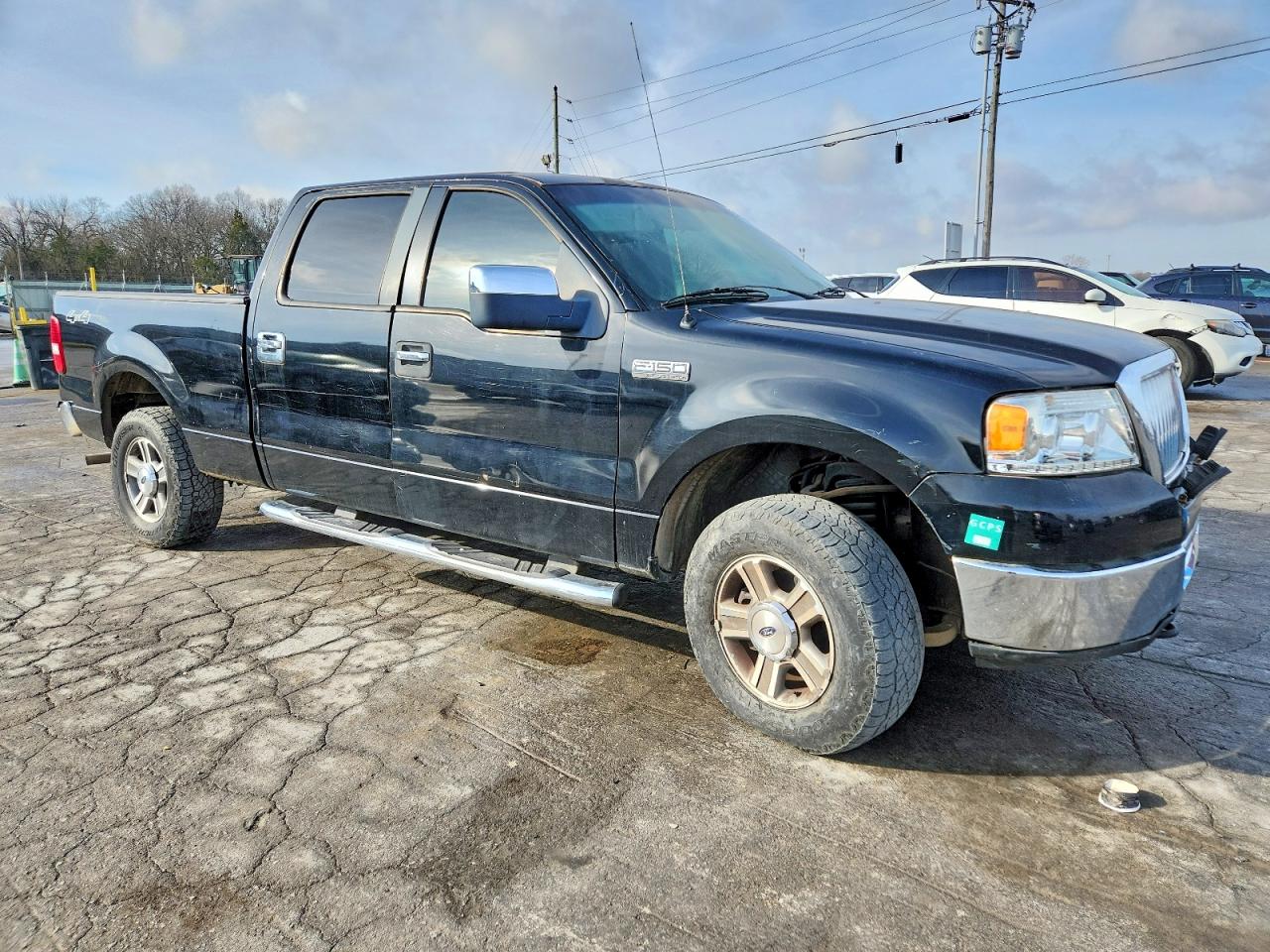 2005 Ford F150 Supercrew Black vin: 1FTPW14VX7FA04184