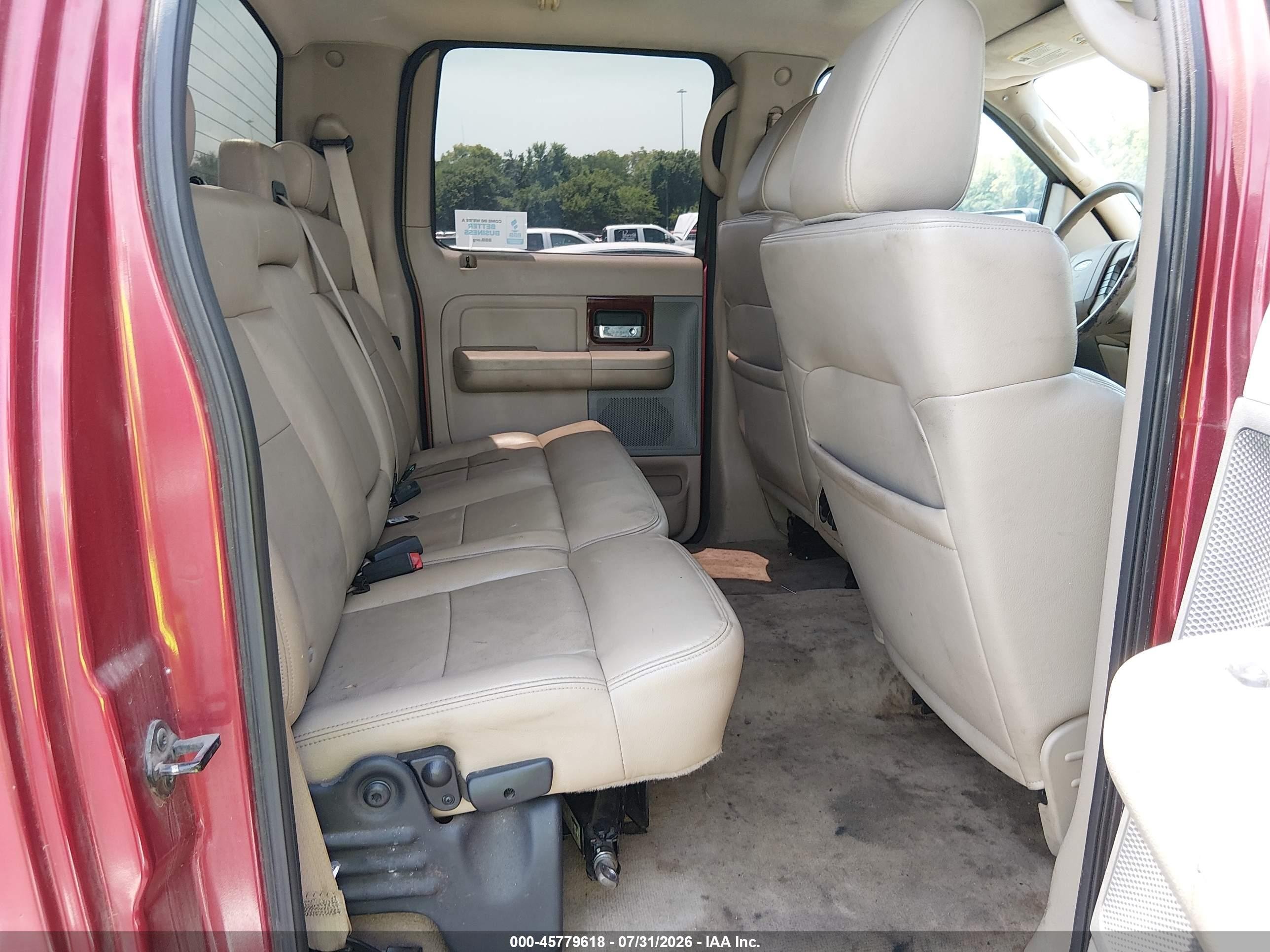 2007 Ford F-150 Fx4/lariat/xlt Red vin: 1FTPW14VX7FA33152