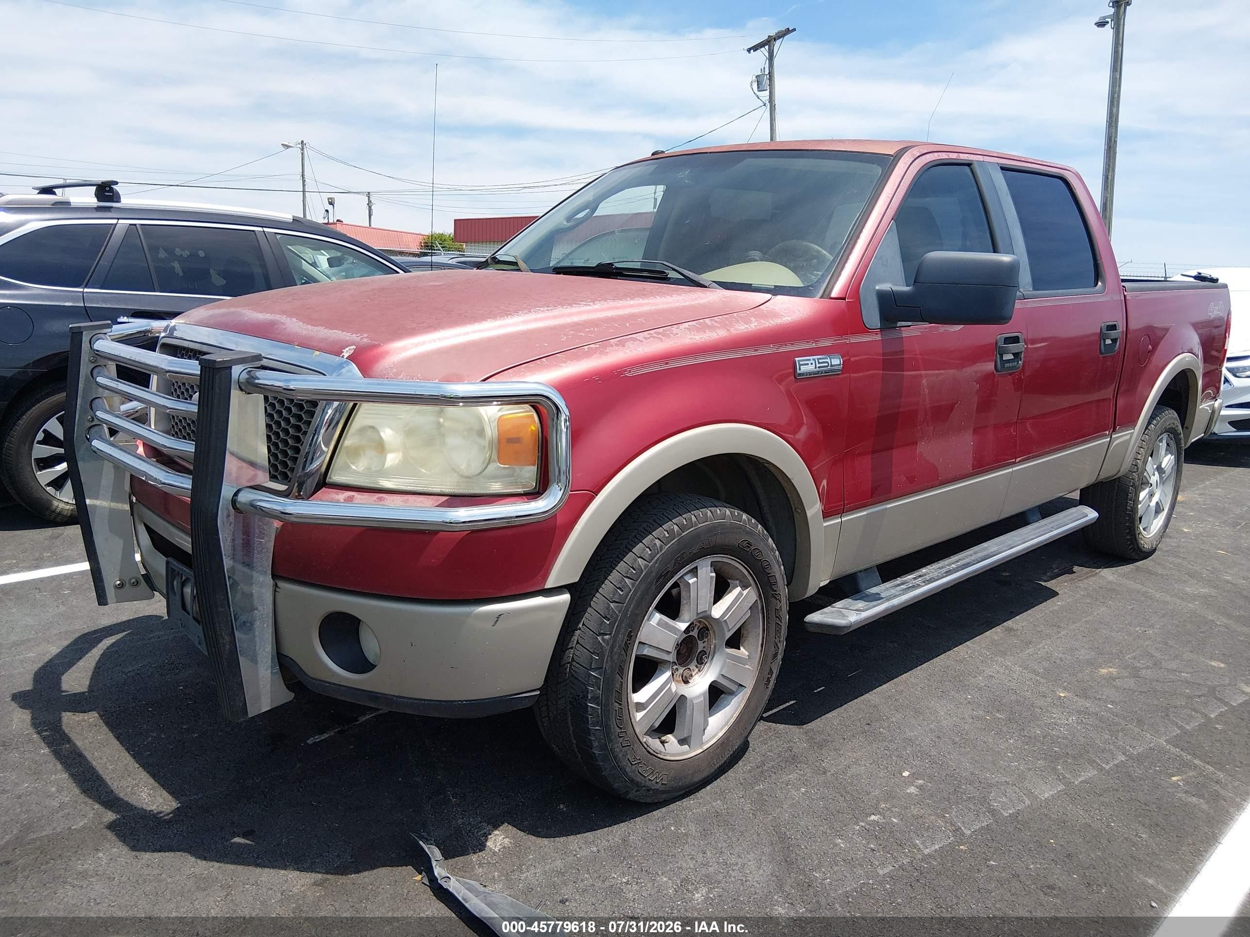 2007 Ford F-150 Fx4/lariat/xlt Red vin: 1FTPW14VX7FA33152