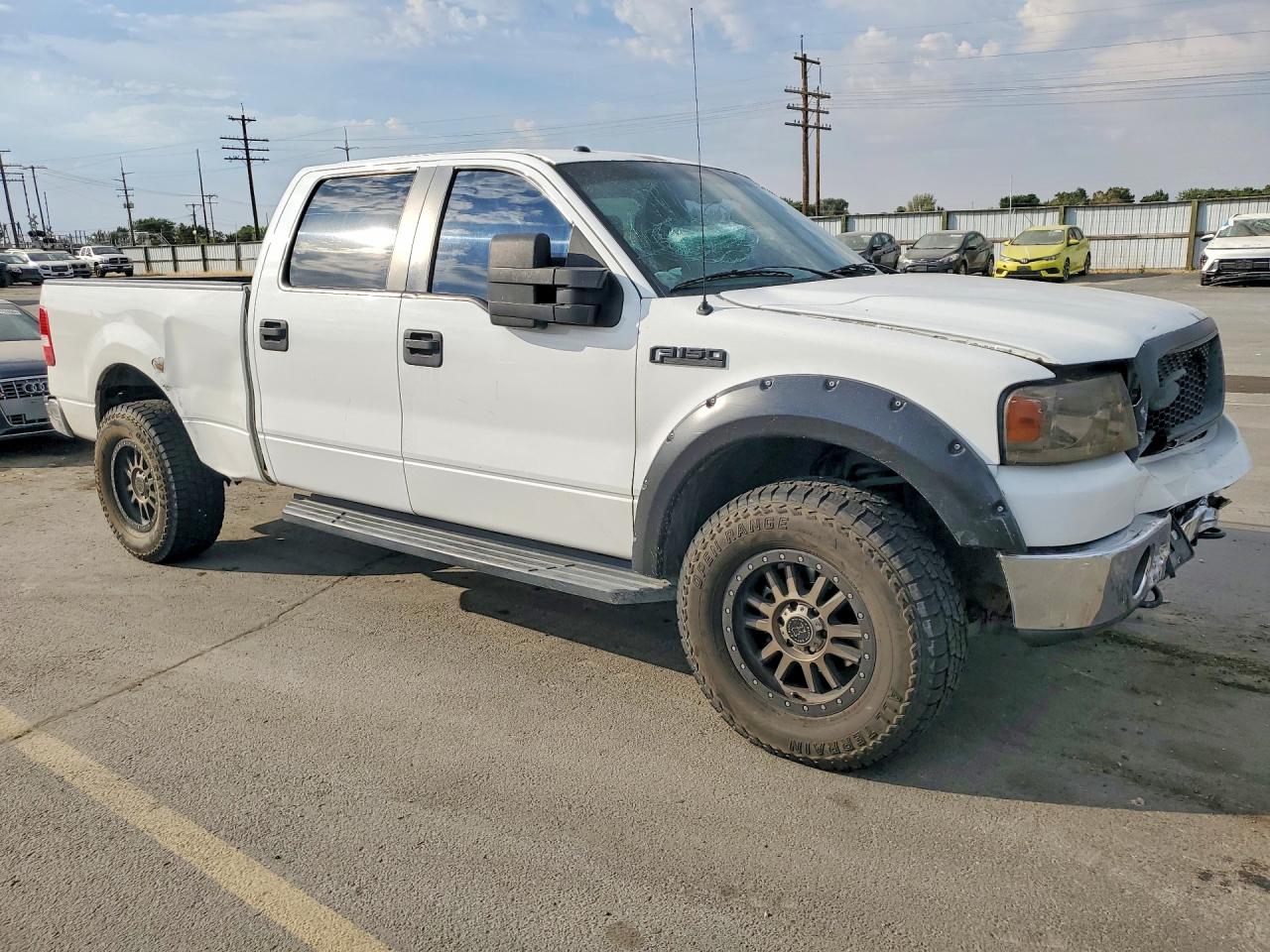 2007 Ford F150 Supercrew White vin: 1FTPW14VX7FA75823