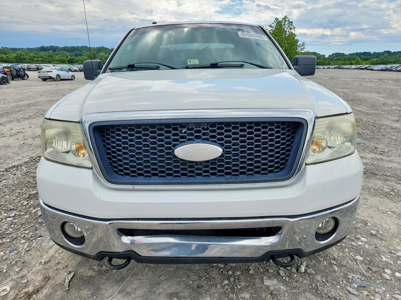 2007 Ford F150 Supercrew White vin: 1FTPW14VX7FB88445