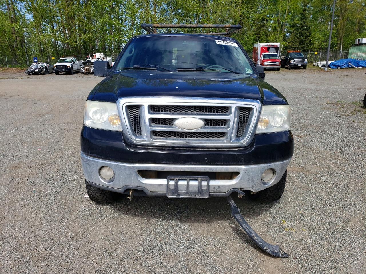 2007 Ford F150 Supercrew Black vin: 1FTPW14VX7FB88526