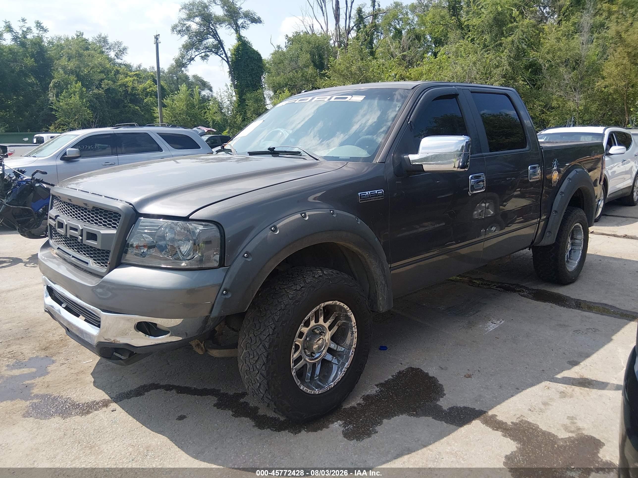 2007 Ford F-150 Fx4/lariat/xlt Gray vin: 1FTPW14VX7KC16526