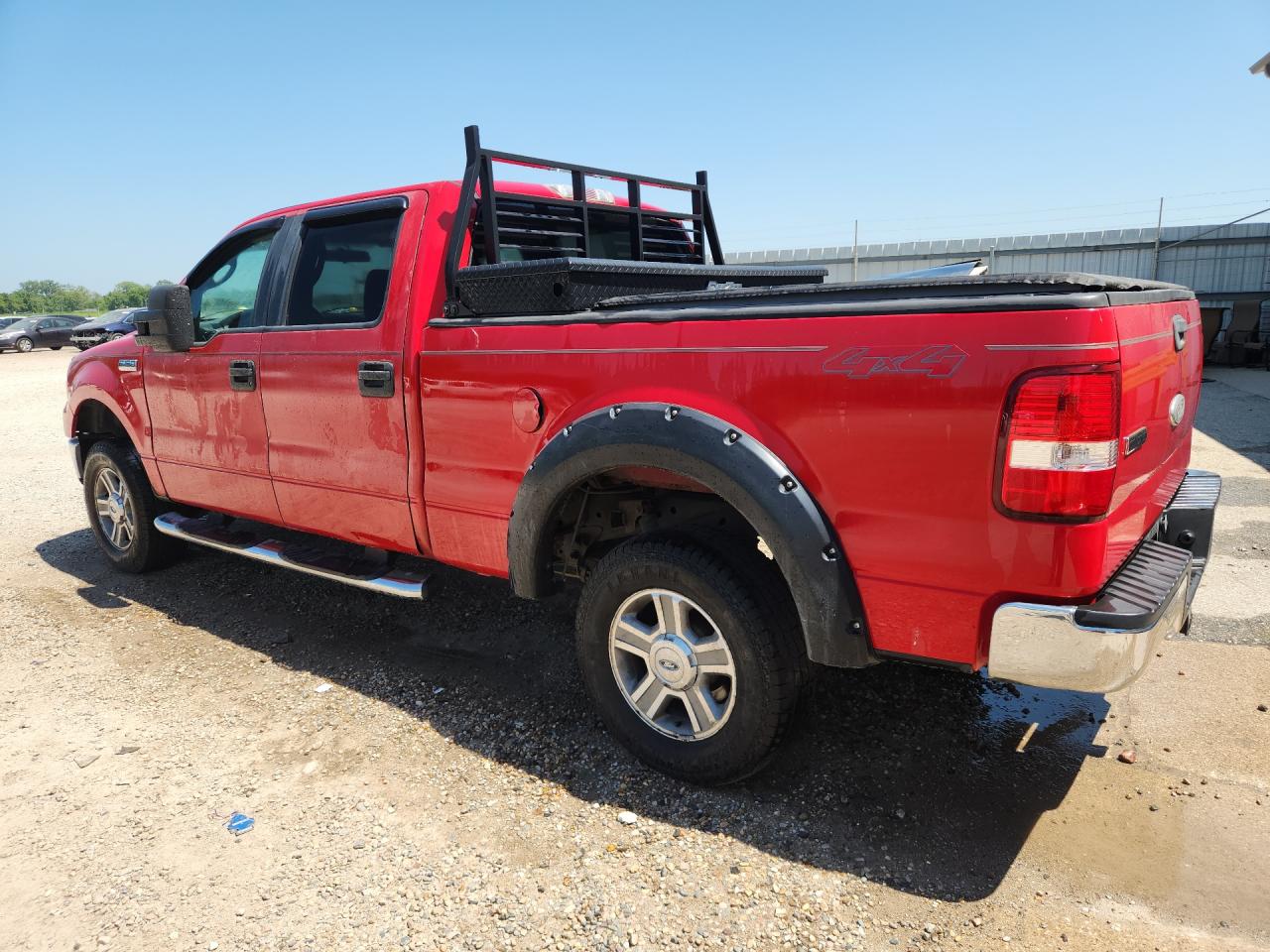 2007 Ford F150 Supercrew Red vin: 1FTPW14VX7KC67279 Damage: Left Bed Side, Multiple Scratches Heavy, 3