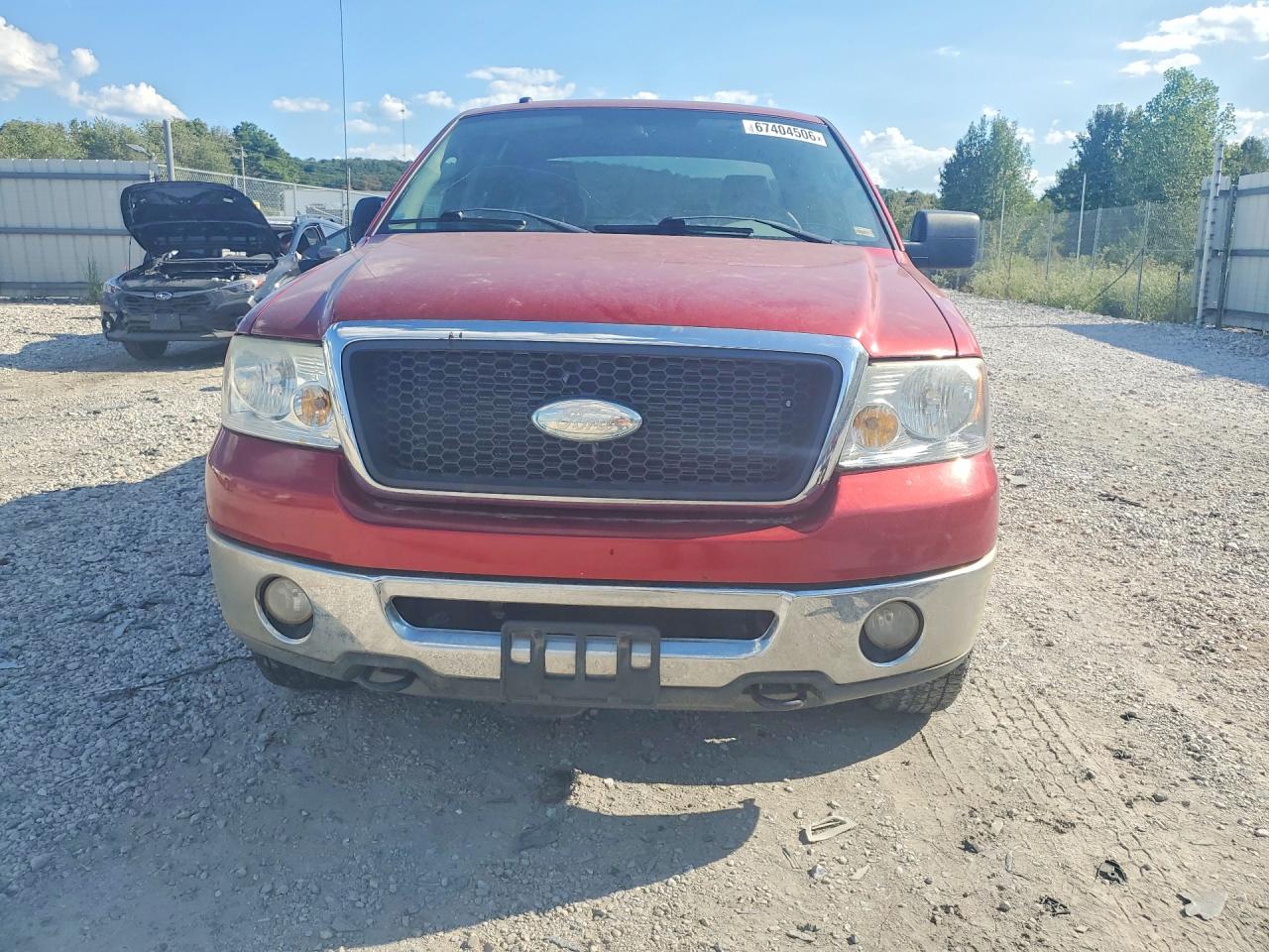 2007 Ford F150 Supercrew Red vin: 1FTPW14VX7KD62750