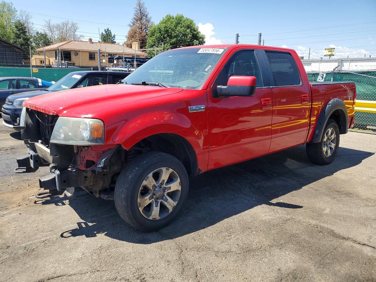 2008 Ford F150 Supercrew Красный vin: 1FTPW14VX8FB30370