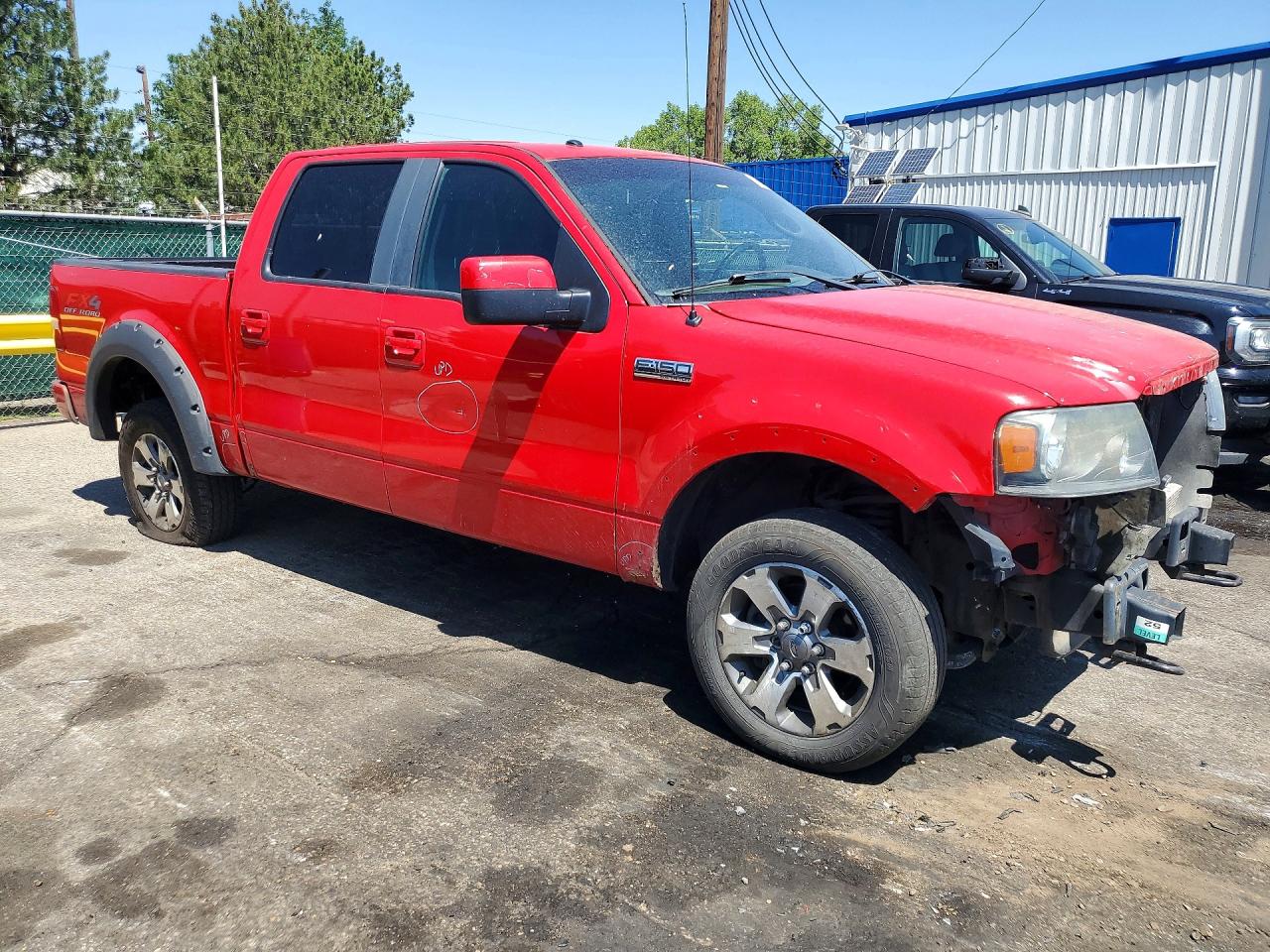 2008 Ford F150 Supercrew Красный vin: 1FTPW14VX8FB30370