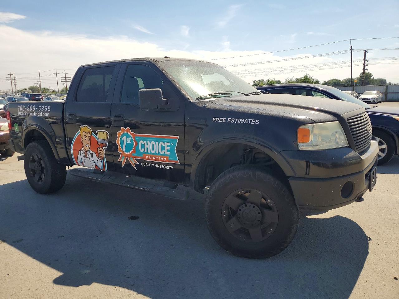 2008 Ford F150 Black vin: 1FTPW14VX8FC25981