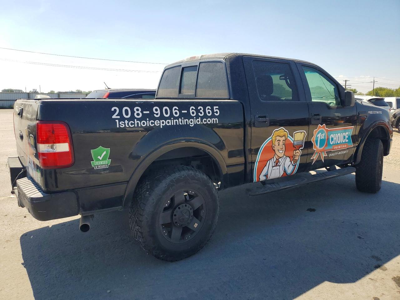 2008 Ford F150 Black vin: 1FTPW14VX8FC25981