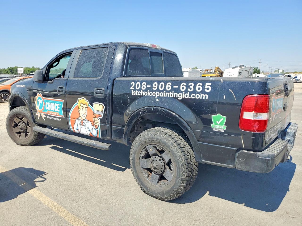 2008 Ford F150 Black vin: 1FTPW14VX8FC25981
