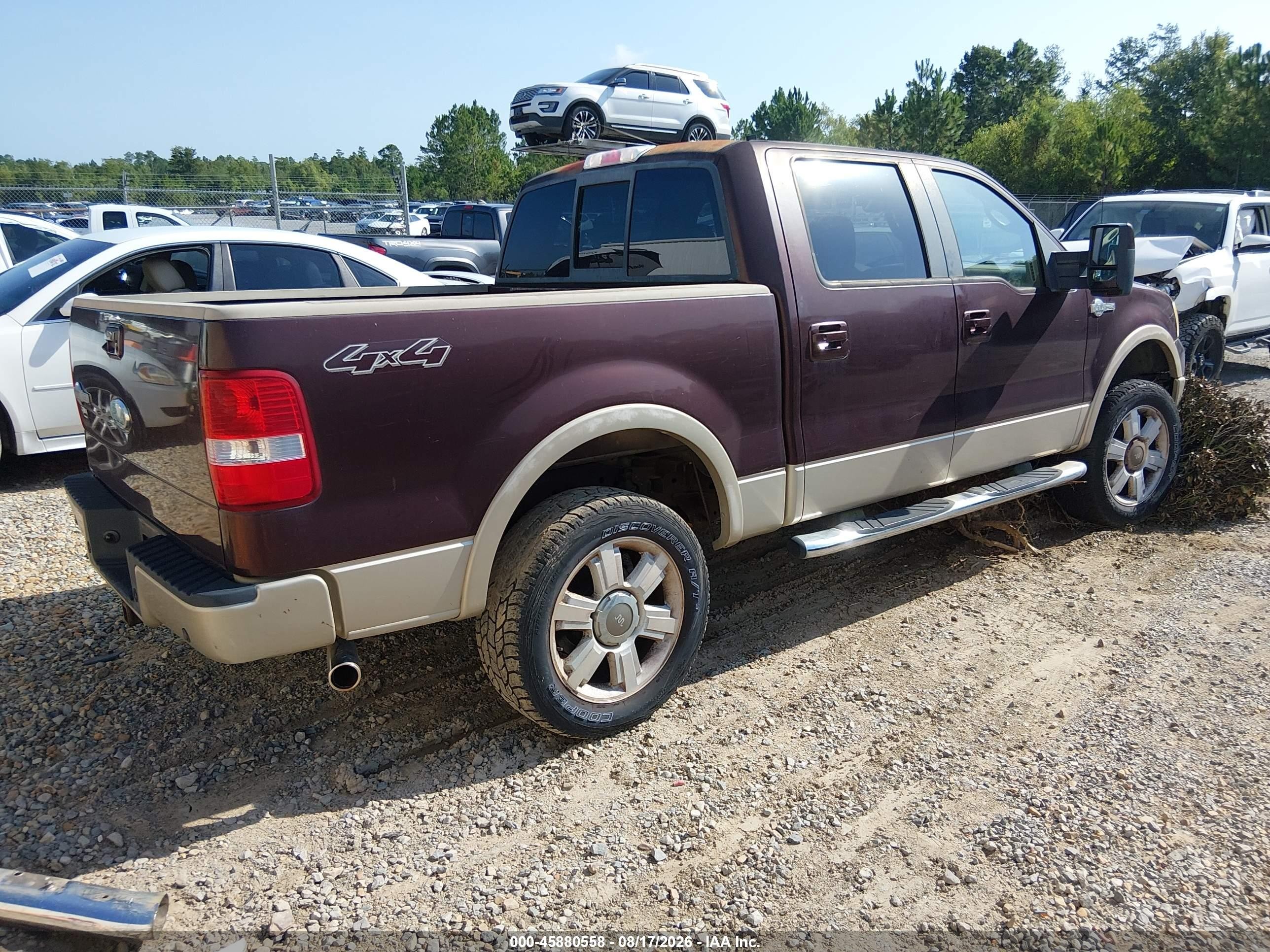 2008 Ford F-150 60th Anniversary/fx4/king Ranch/lariat/xlt Brown vin: 1FTPW14VX8KC03812