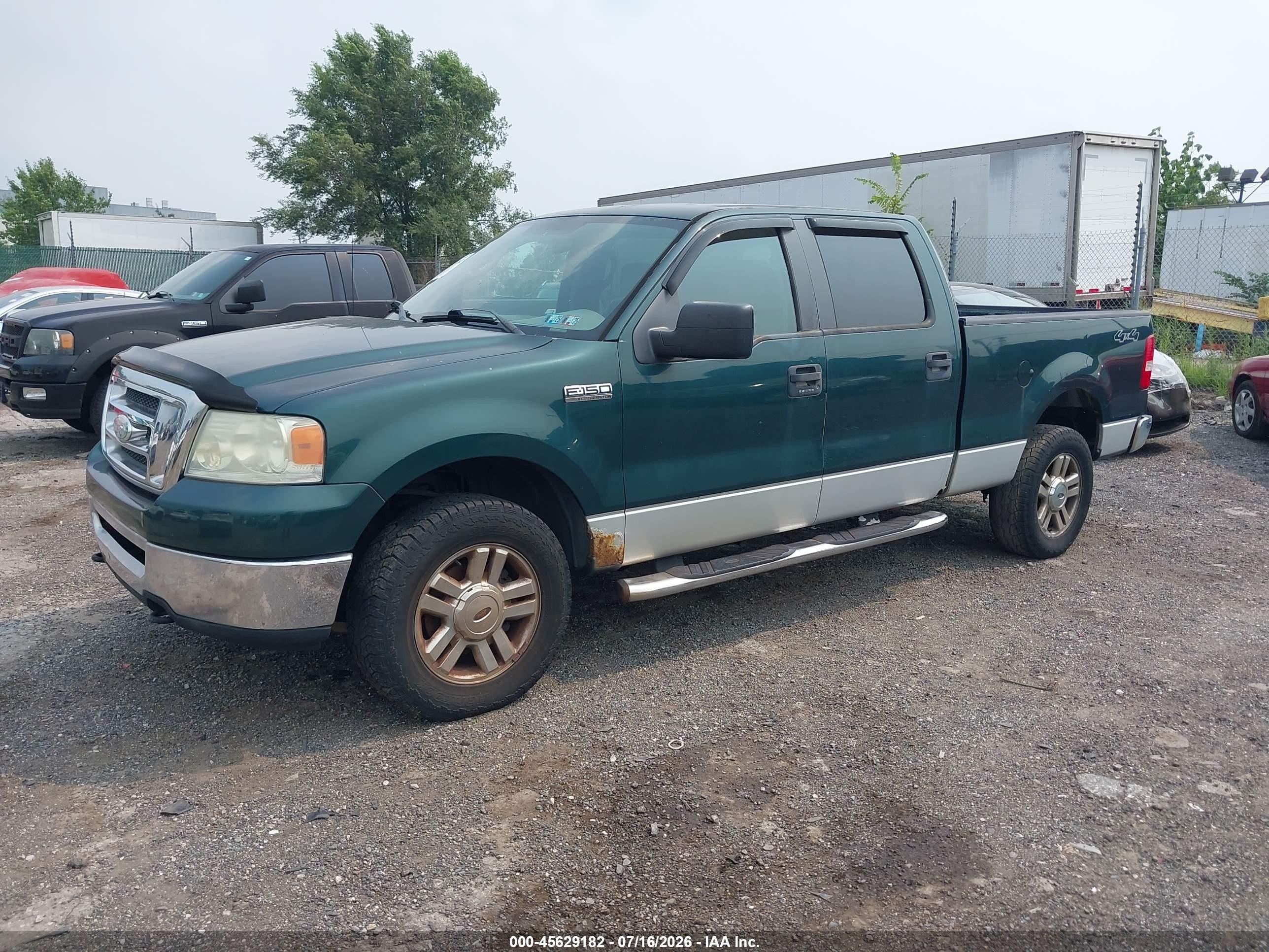 2008 Ford F-150 60th Anniversary/fx4/king Ranch/lariat/xlt Green vin: 1FTPW14VX8KD81400