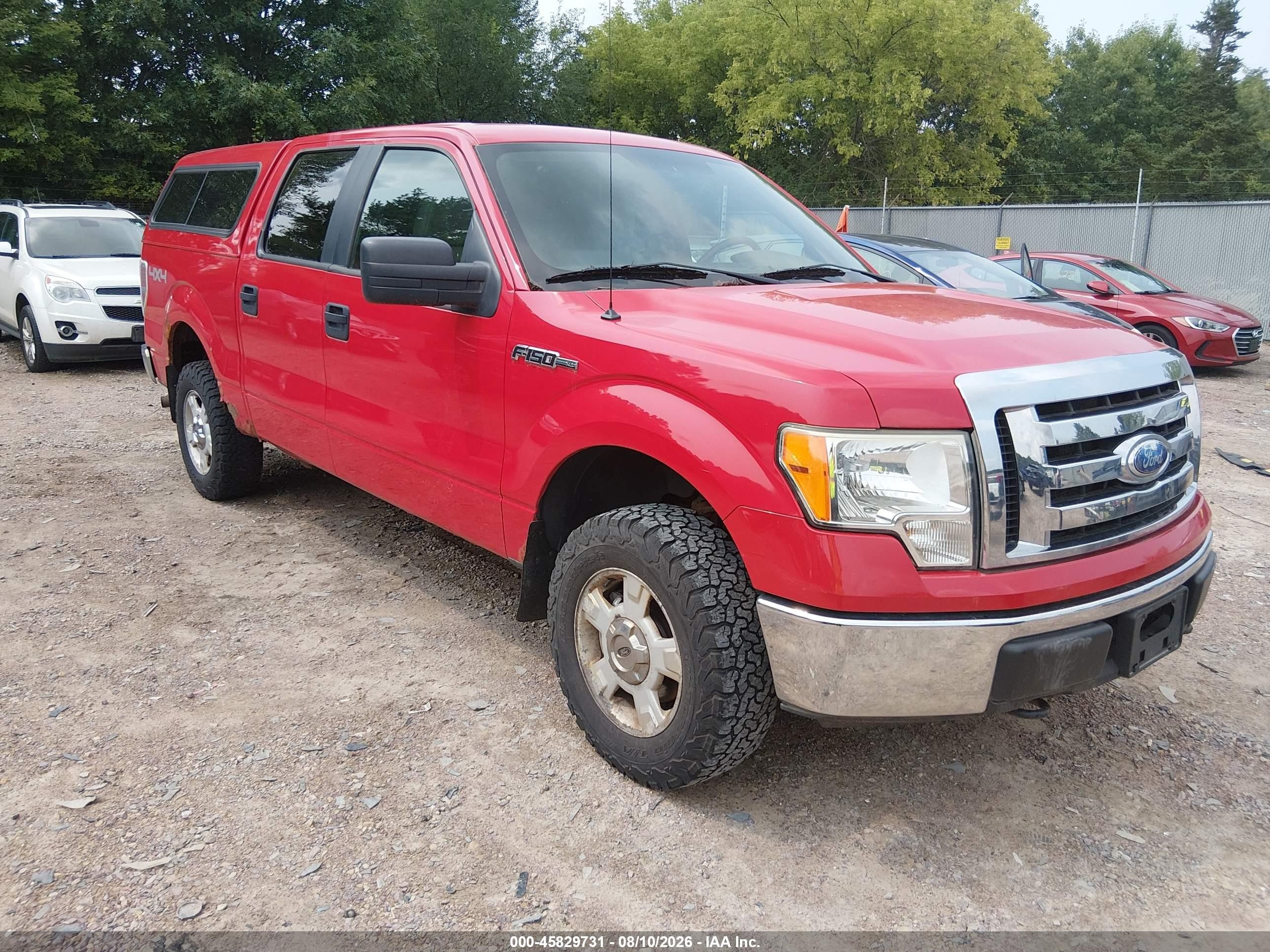 2009 Ford F-150 Fx4/king Ranch/lariat/platinum/xl/xlt Красный vin: 1FTPW14VX9FA01434