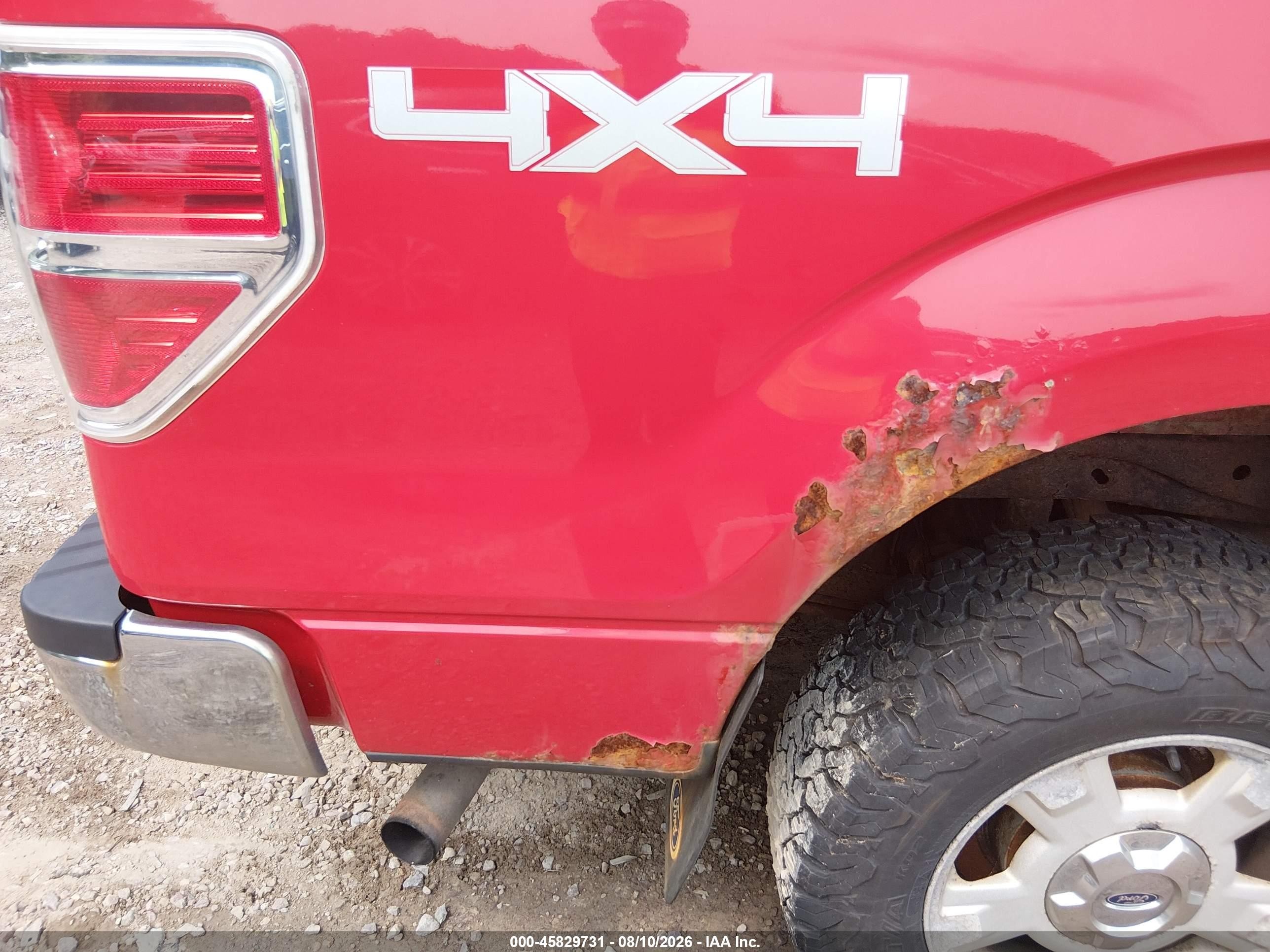 2009 Ford F-150 Fx4/king Ranch/lariat/platinum/xl/xlt Красный vin: 1FTPW14VX9FA01434
