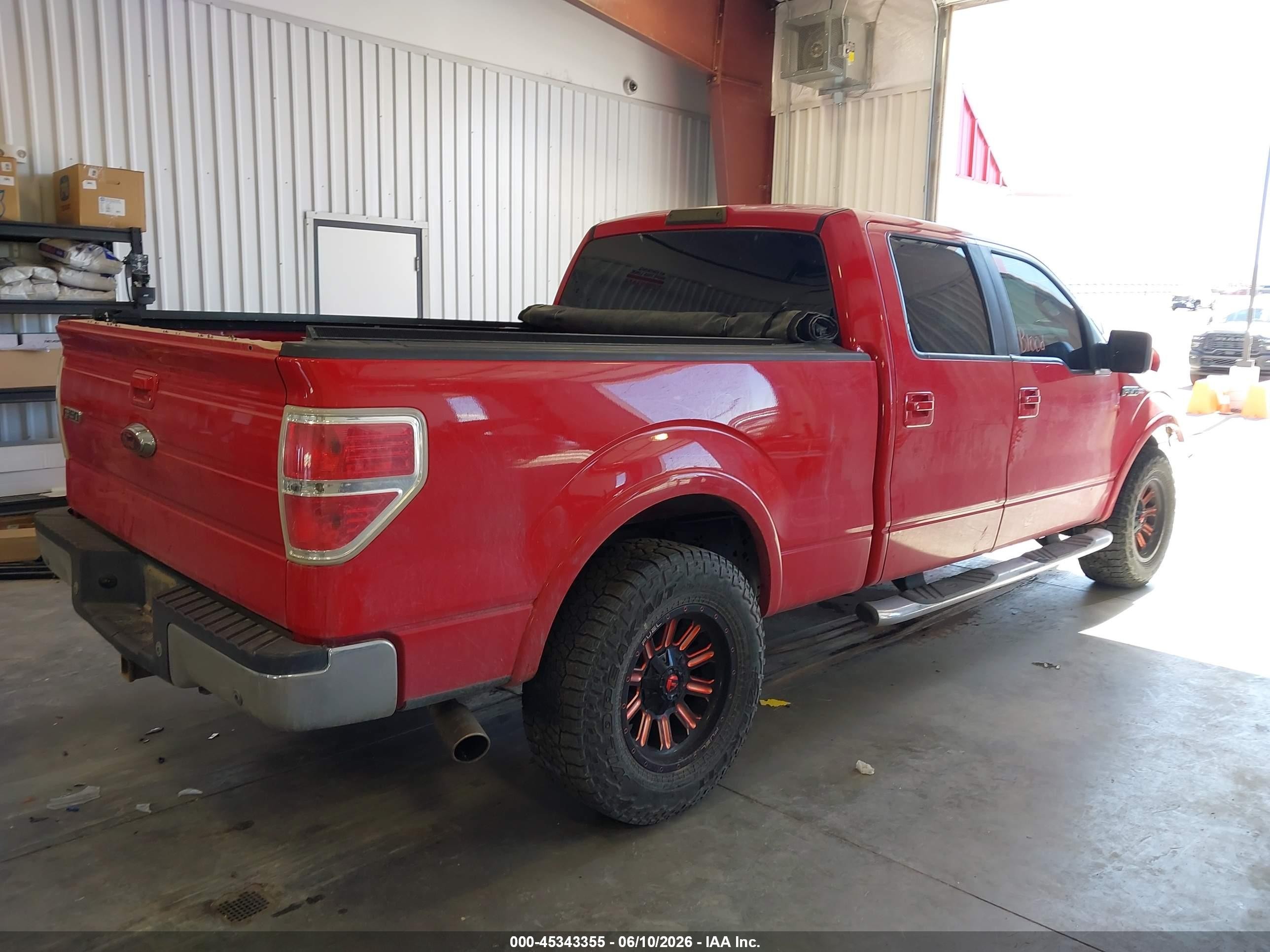 2009 Ford F-150 Fx4/king Ranch/lariat/platinum/xl/xlt Red vin: 1FTPW14VX9FA14653