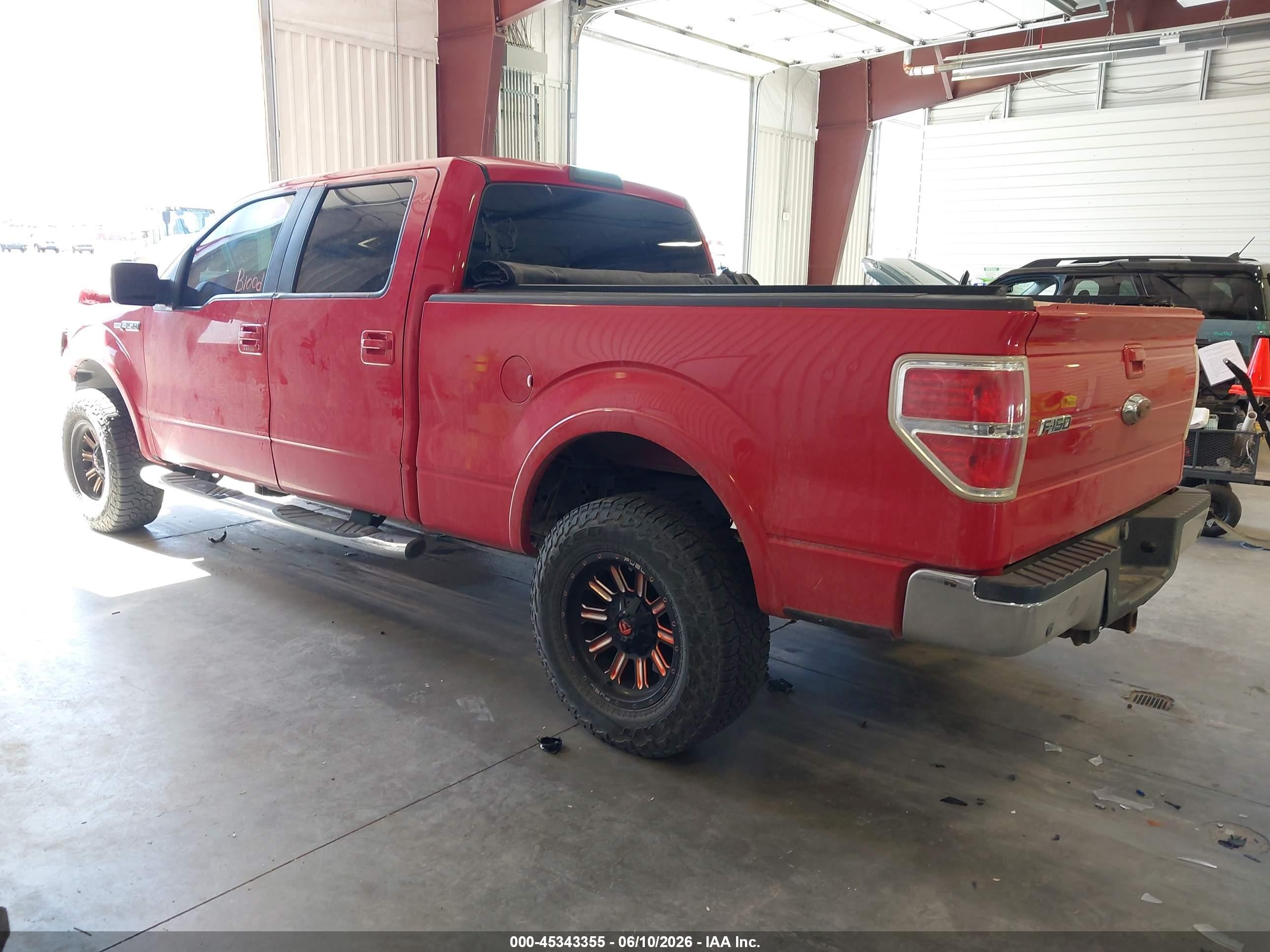 2009 Ford F-150 Fx4/king Ranch/lariat/platinum/xl/xlt Red vin: 1FTPW14VX9FA14653