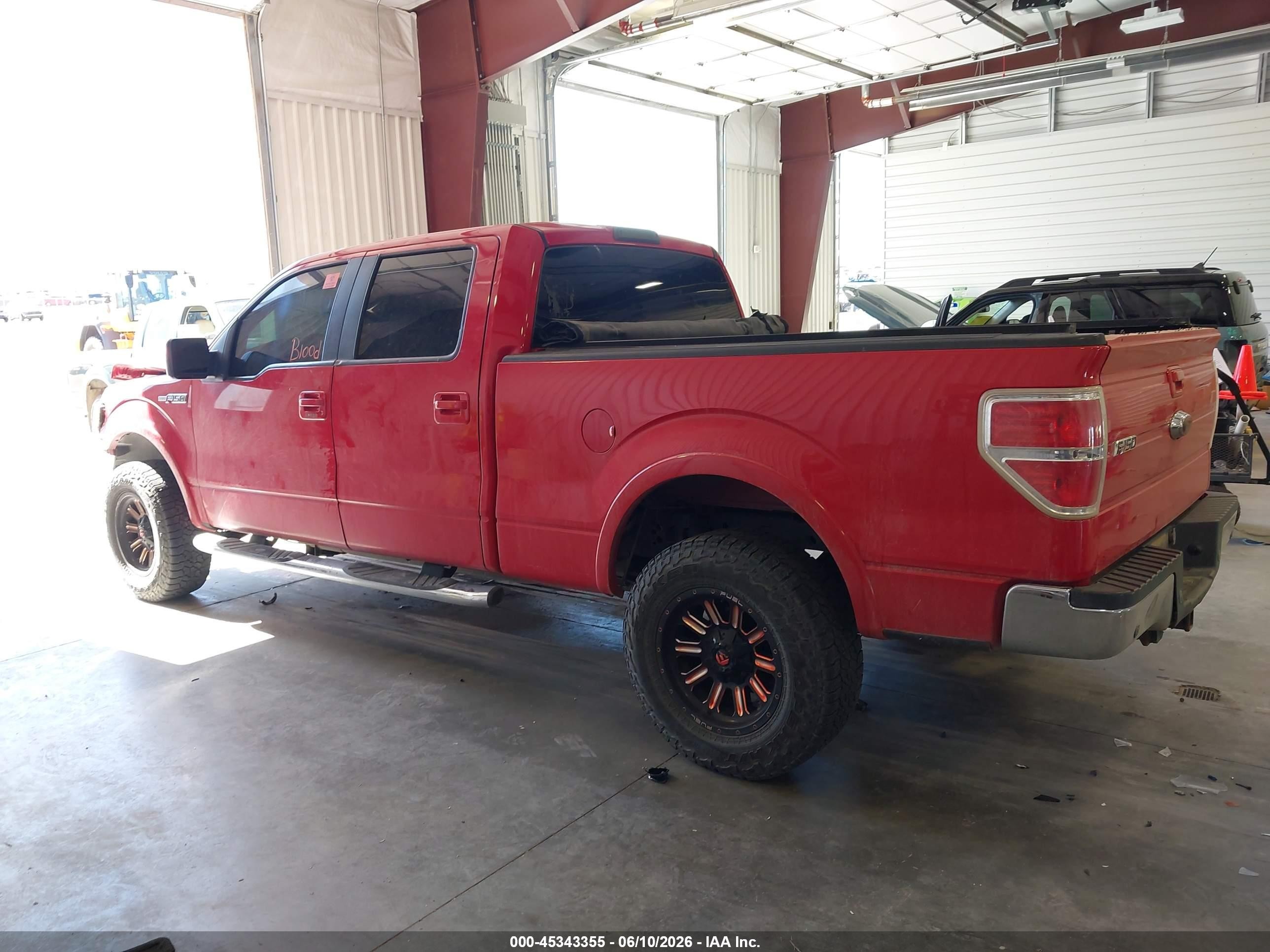 2009 Ford F-150 Fx4/king Ranch/lariat/platinum/xl/xlt Red vin: 1FTPW14VX9FA14653
