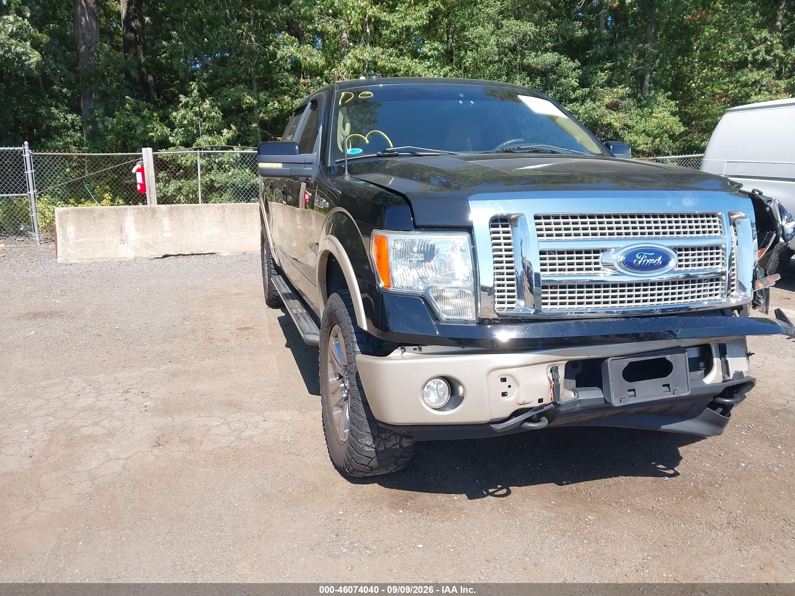 2009 Ford F-150 Fx4/king Ranch/lariat/platinum/xl/xlt Black vin: 1FTPW14VX9FA18976