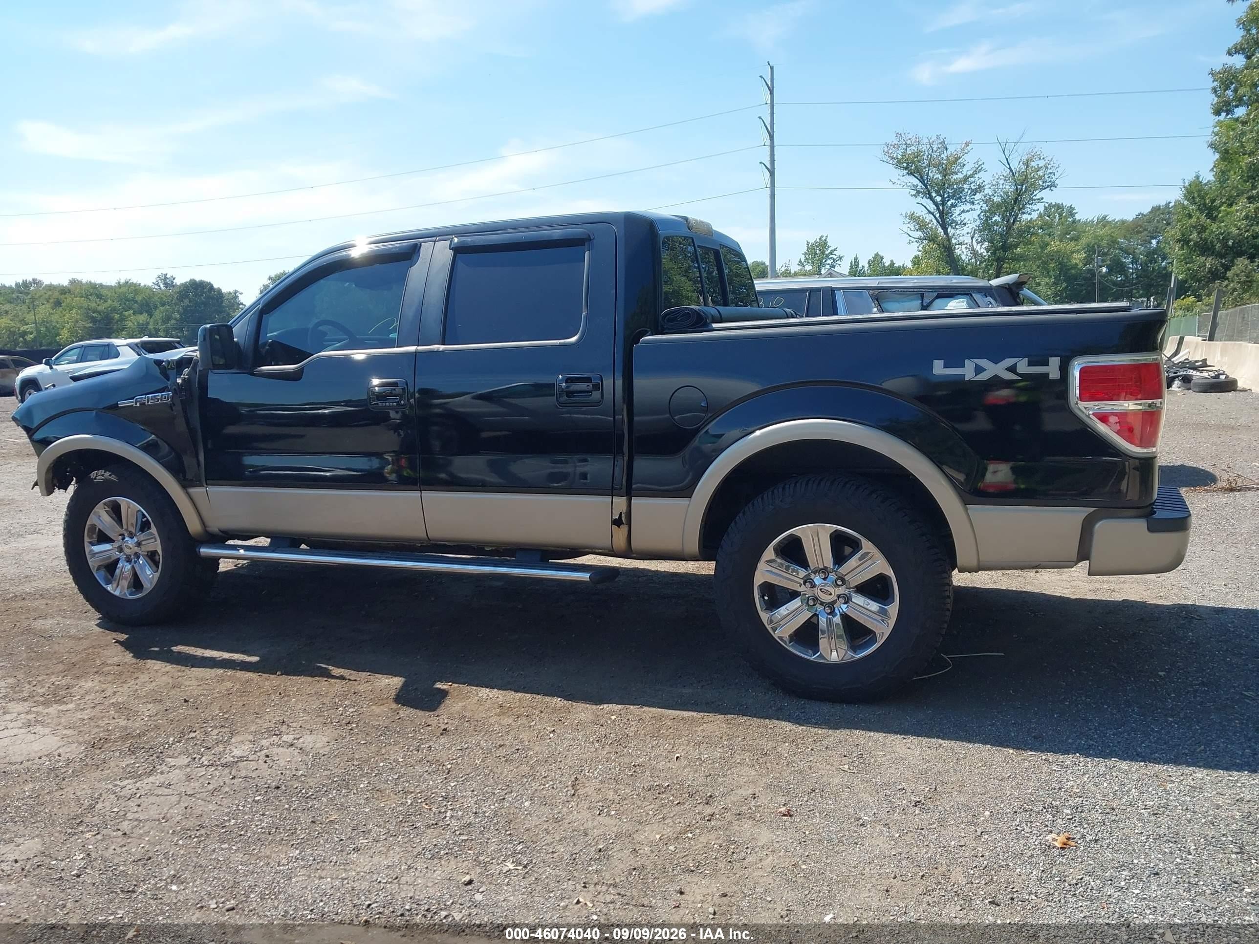 2009 Ford F-150 Fx4/king Ranch/lariat/platinum/xl/xlt Black vin: 1FTPW14VX9FA18976