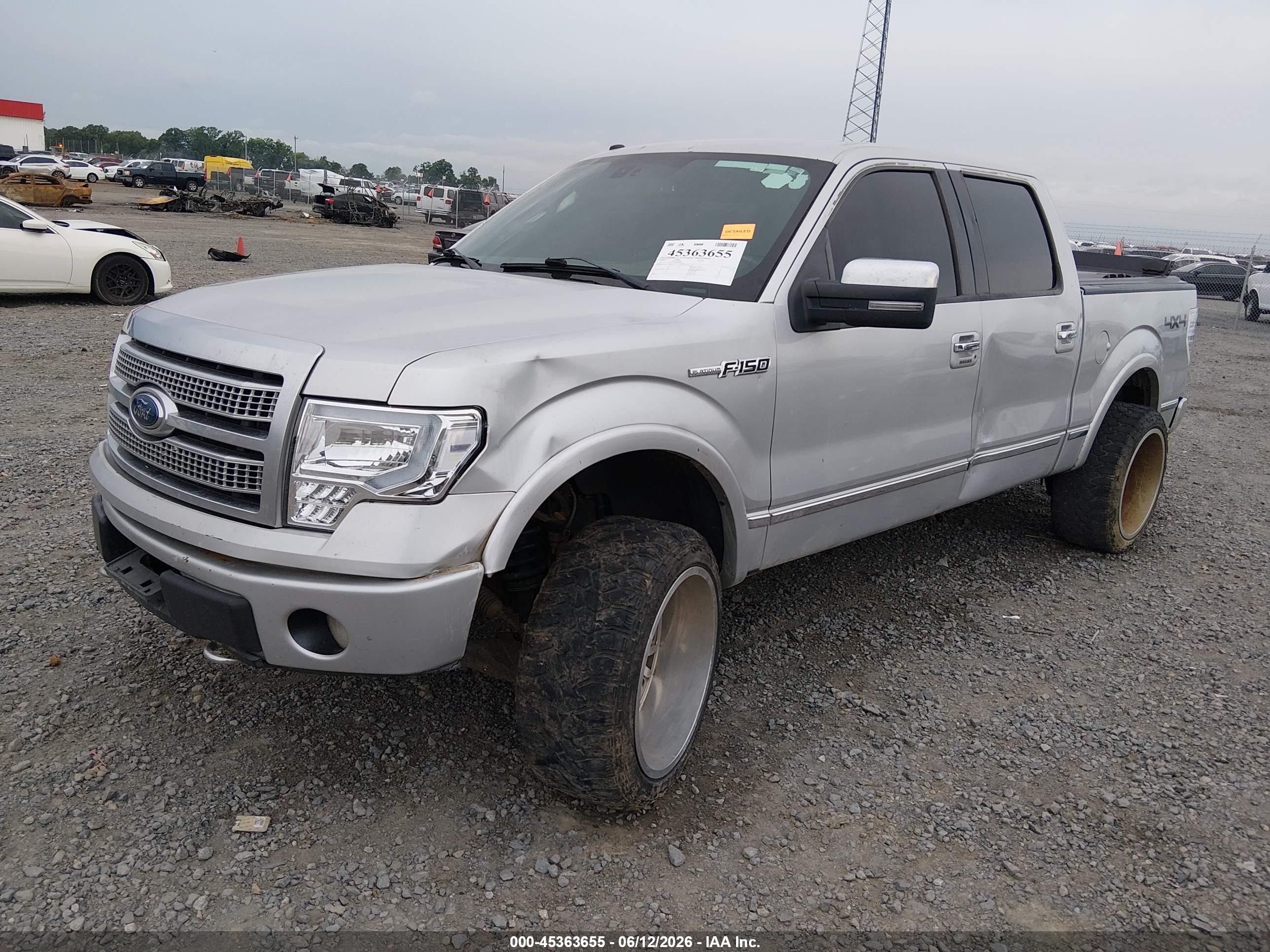 2009 Ford F-150 Fx4/king Ranch/lariat/platinum/xl/xlt Silver vin: 1FTPW14VX9FA81401