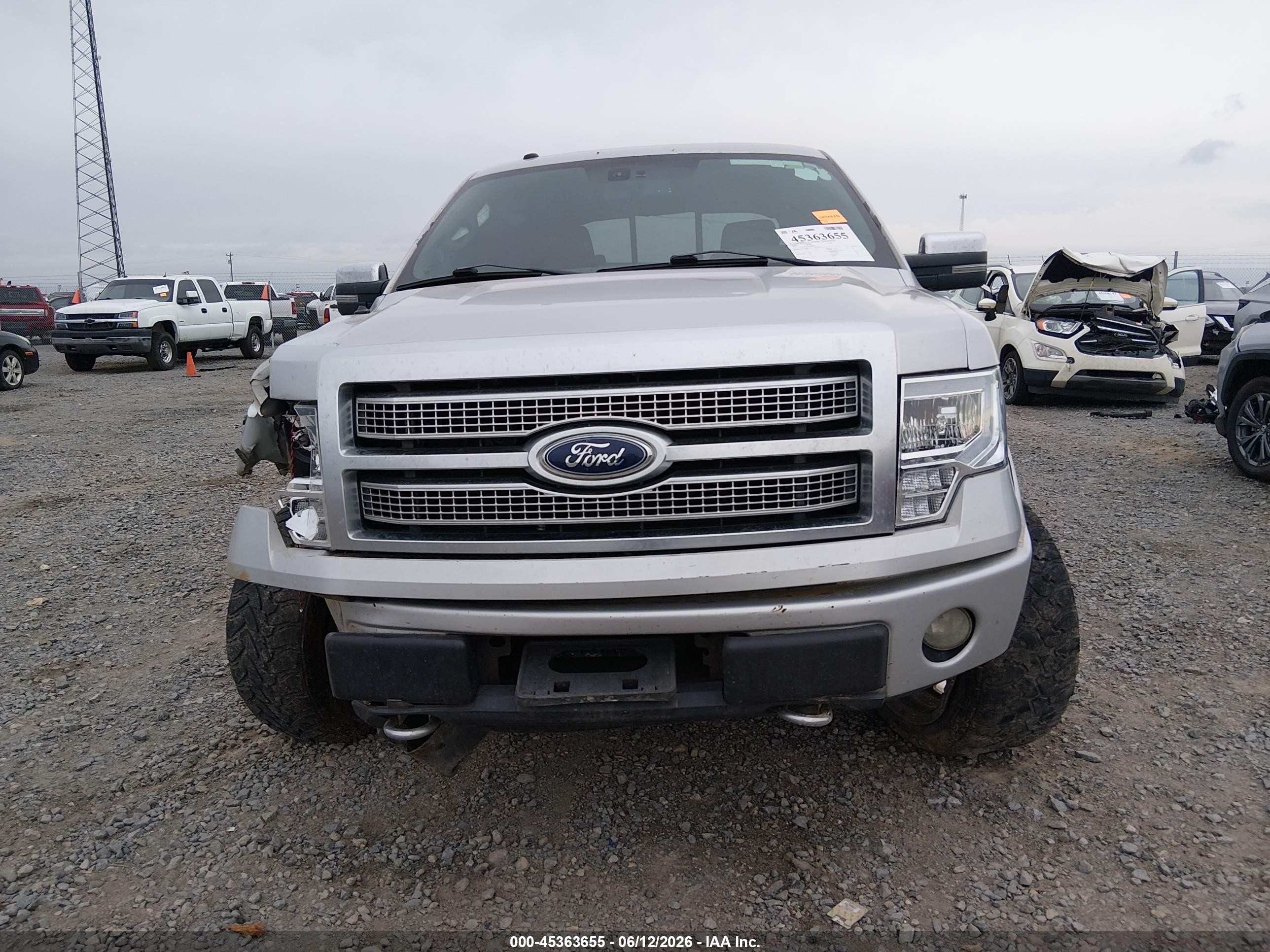 2009 Ford F-150 Fx4/king Ranch/lariat/platinum/xl/xlt Silver vin: 1FTPW14VX9FA81401