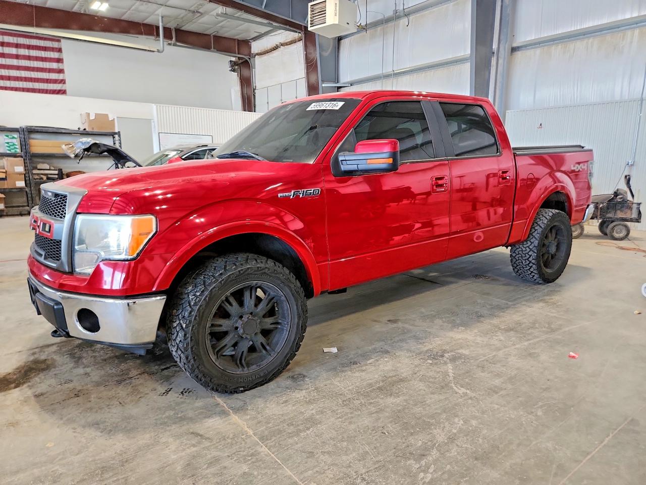 2009 Ford F150 Supercrew Red vin: 1FTPW14VX9FB28698