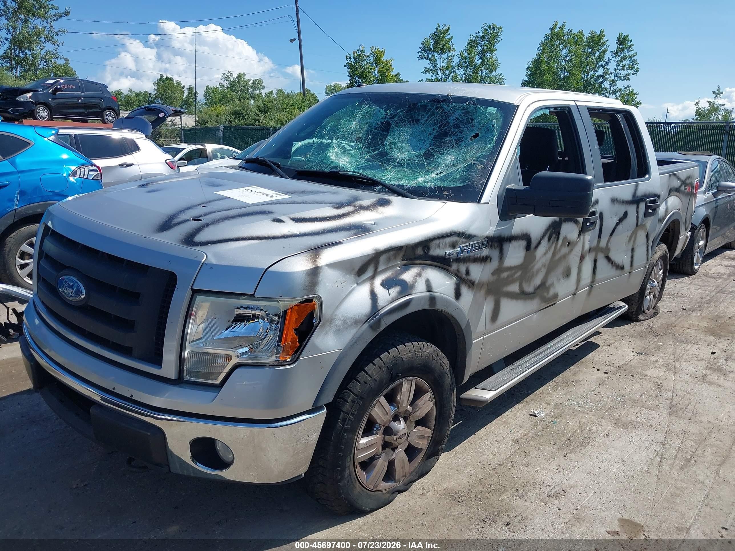 2009 Ford F-150 Fx4/king Ranch/lariat/platinum/xl/xlt Серебряный vin: 1FTPW14VX9FB41502