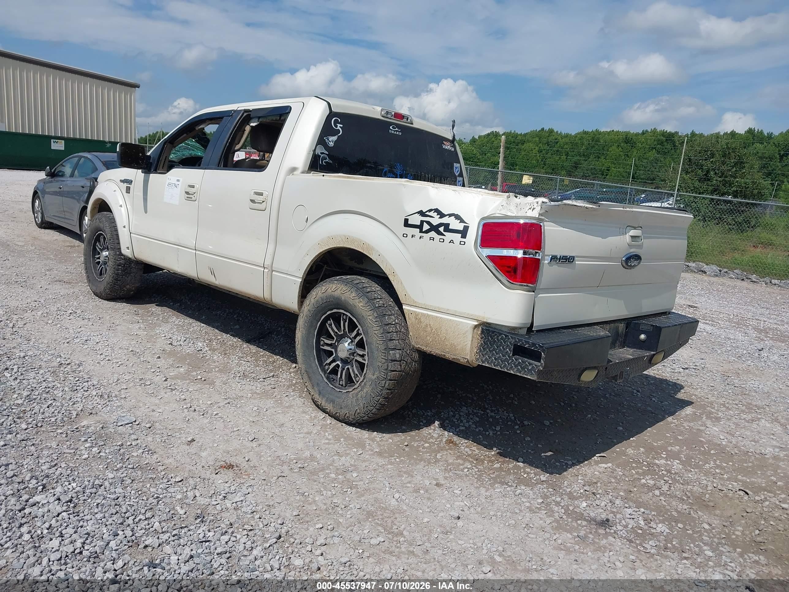 2009 Ford F-150 Fx4/king Ranch/lariat/platinum/xl/xlt Белый vin: 1FTPW14VX9KC79273