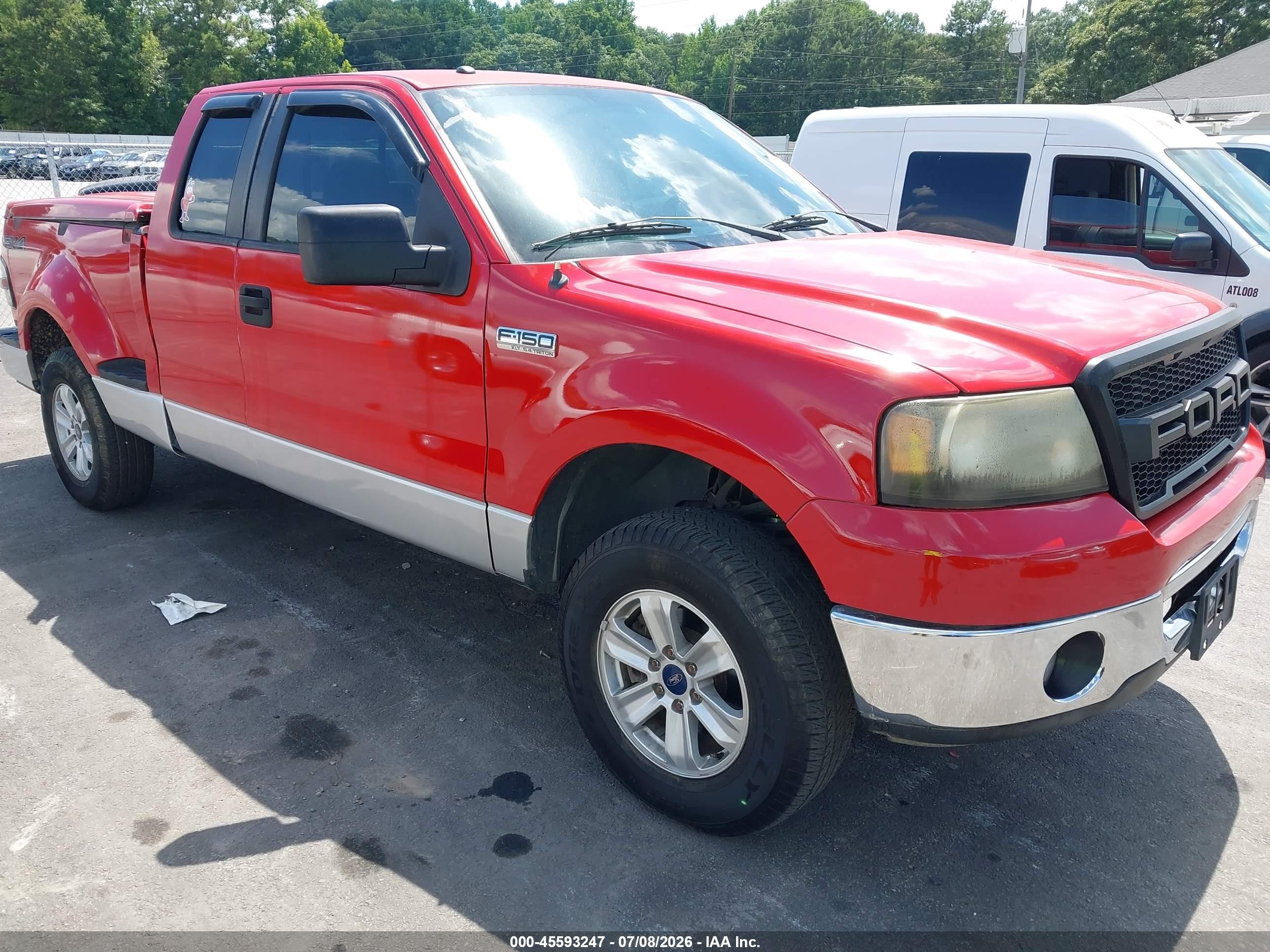 2006 Ford F-150 Xlt Red vin: 1FTPX02586KB36991