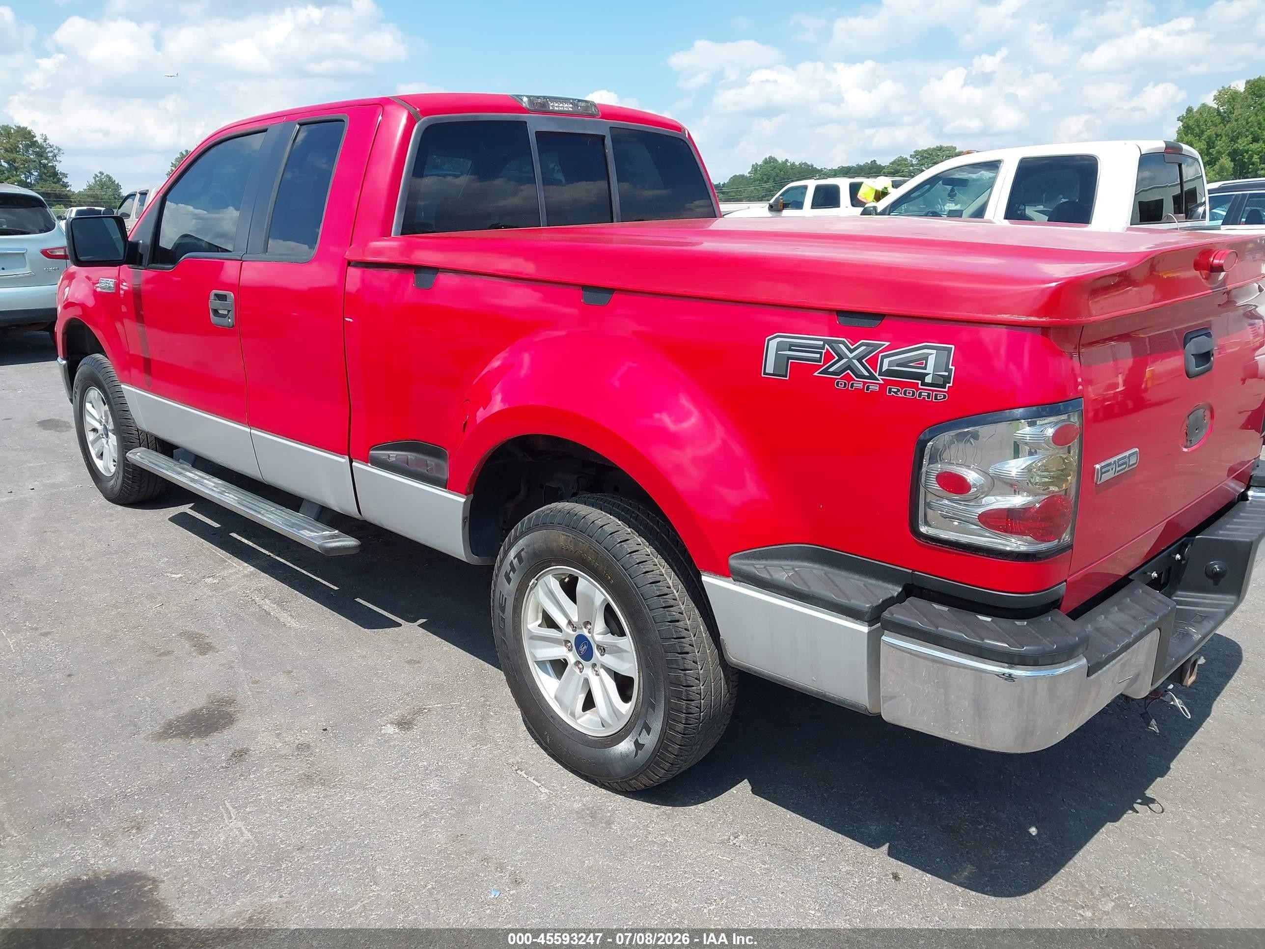 2006 Ford F-150 Xlt Red vin: 1FTPX02586KB36991