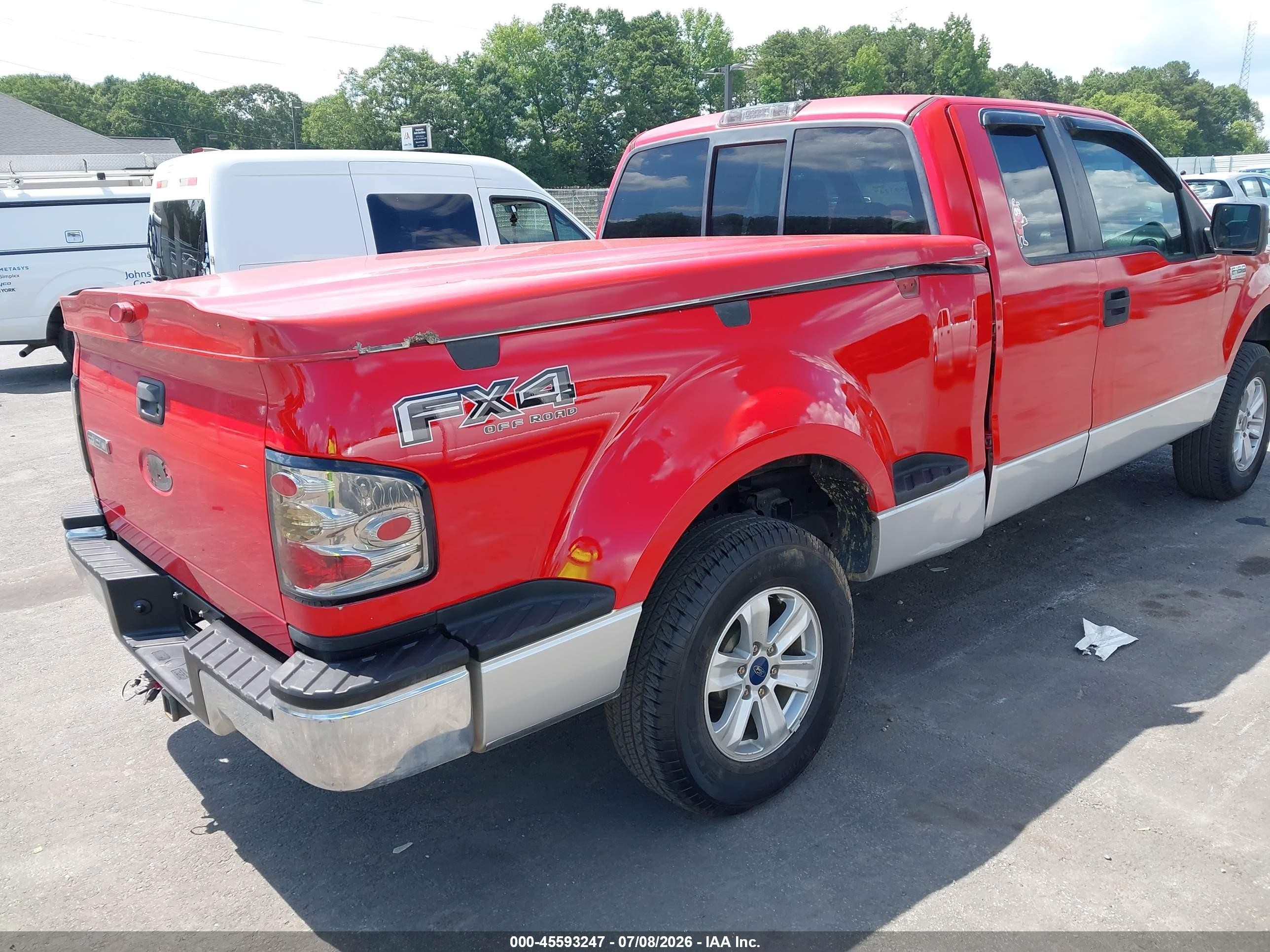 2006 Ford F-150 Xlt Red vin: 1FTPX02586KB36991