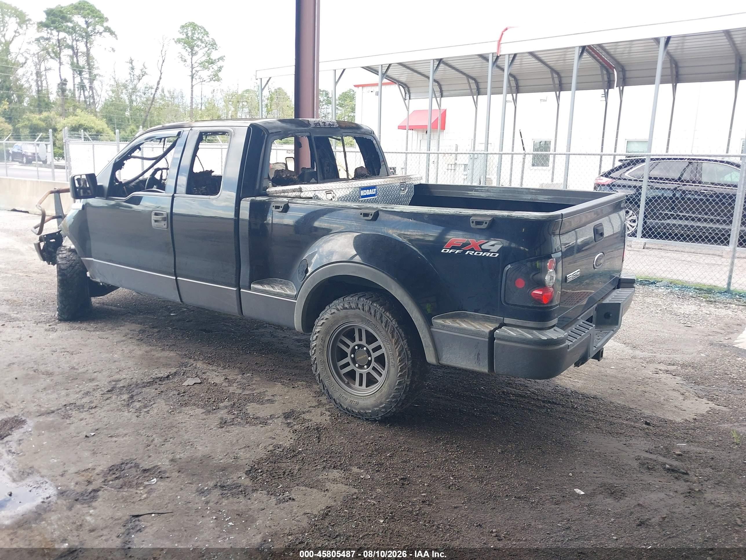 2004 Ford F-150 Fx4/xlt Black vin: 1FTPX04504KD21479