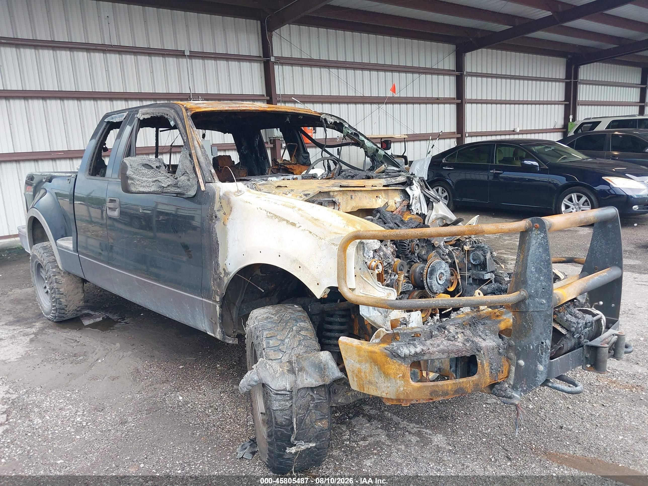 2004 Ford F-150 Fx4/xlt Black vin: 1FTPX04504KD21479