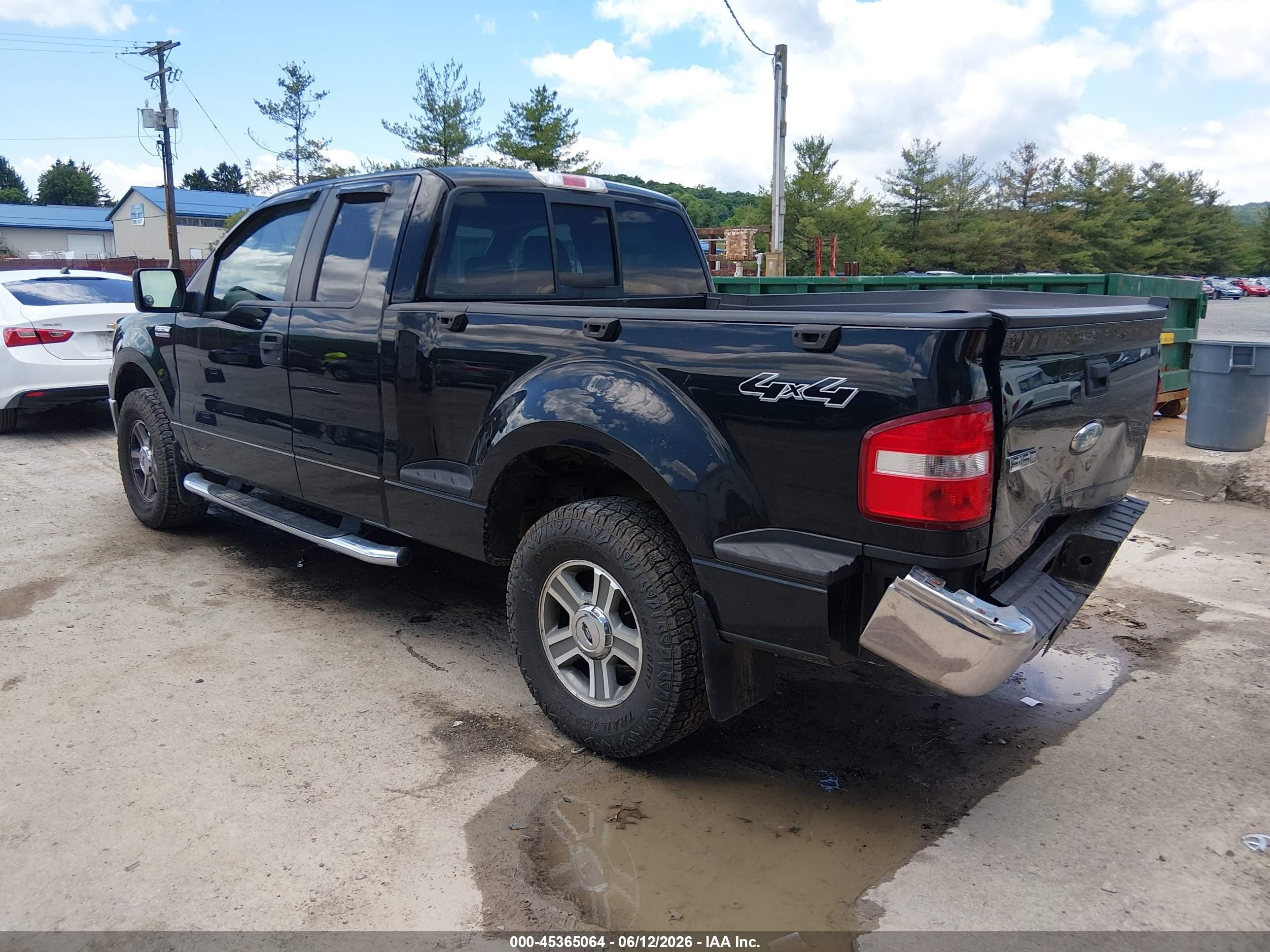 2007 Ford F-150 Fx4/xlt Black vin: 1FTPX04507KD38013