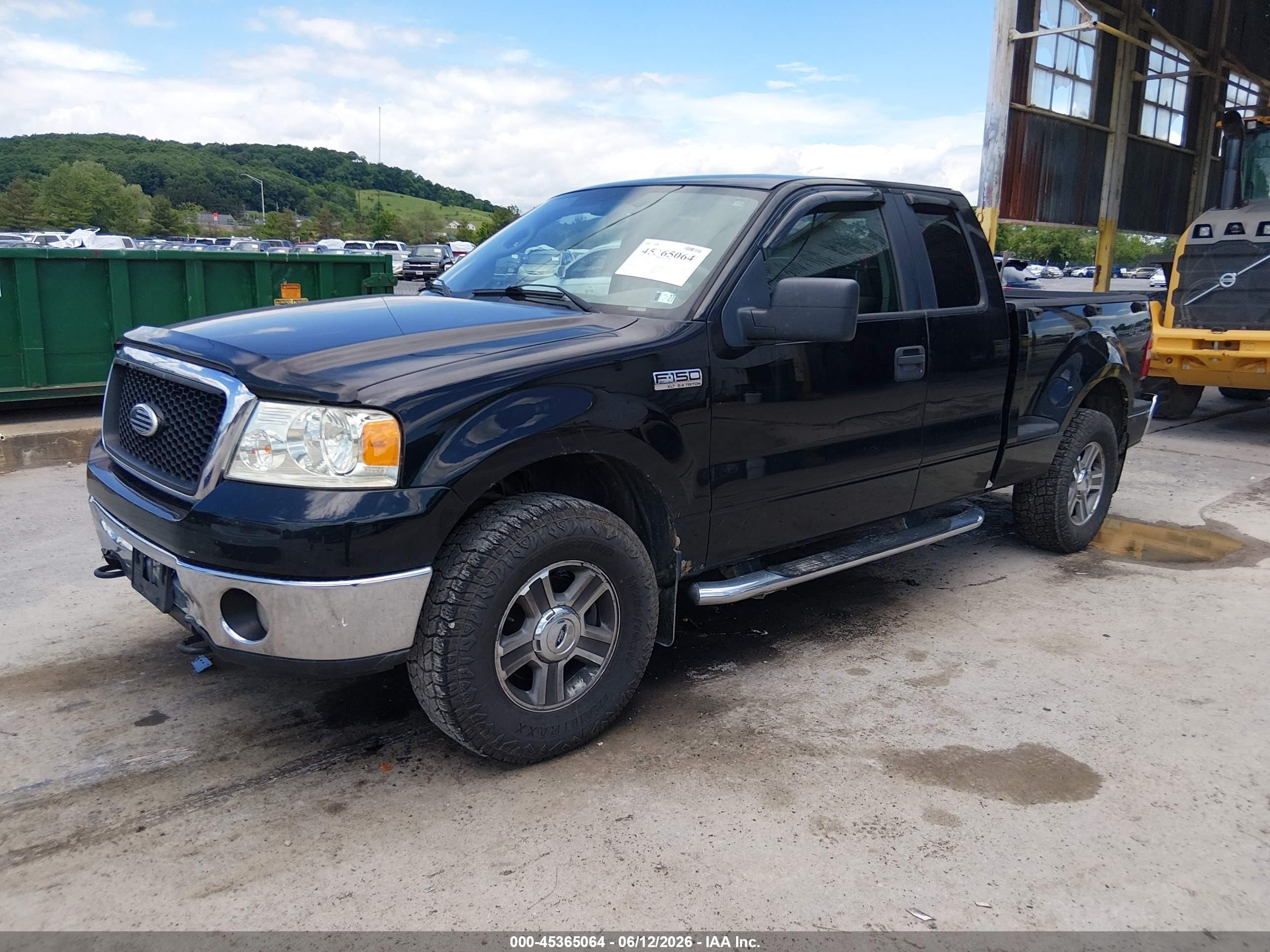 2007 Ford F-150 Fx4/xlt Black vin: 1FTPX04507KD38013