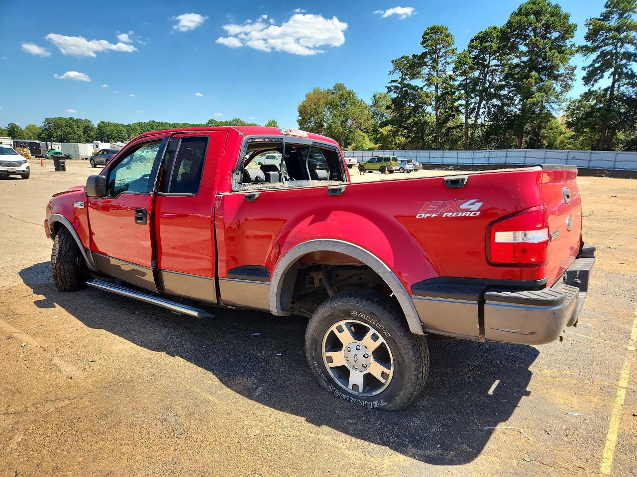 2005 Ford F150 Red vin: 1FTPX04515KE85339