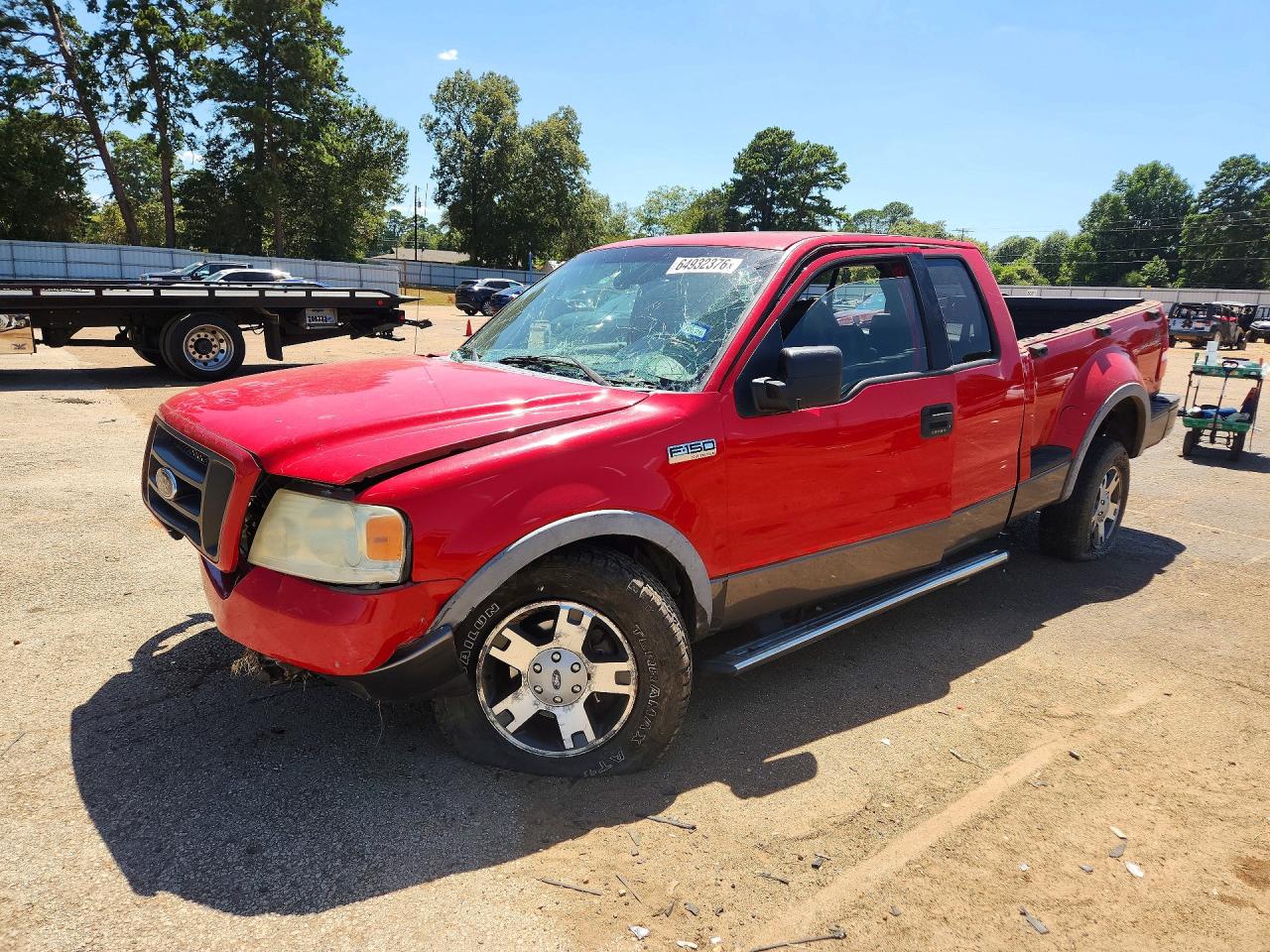 2005 Ford F150 Red vin: 1FTPX04515KE85339