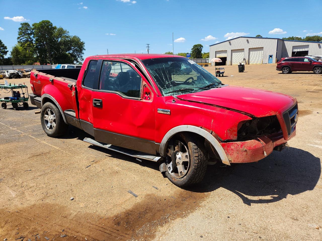 2005 Ford F150 Red vin: 1FTPX04515KE85339