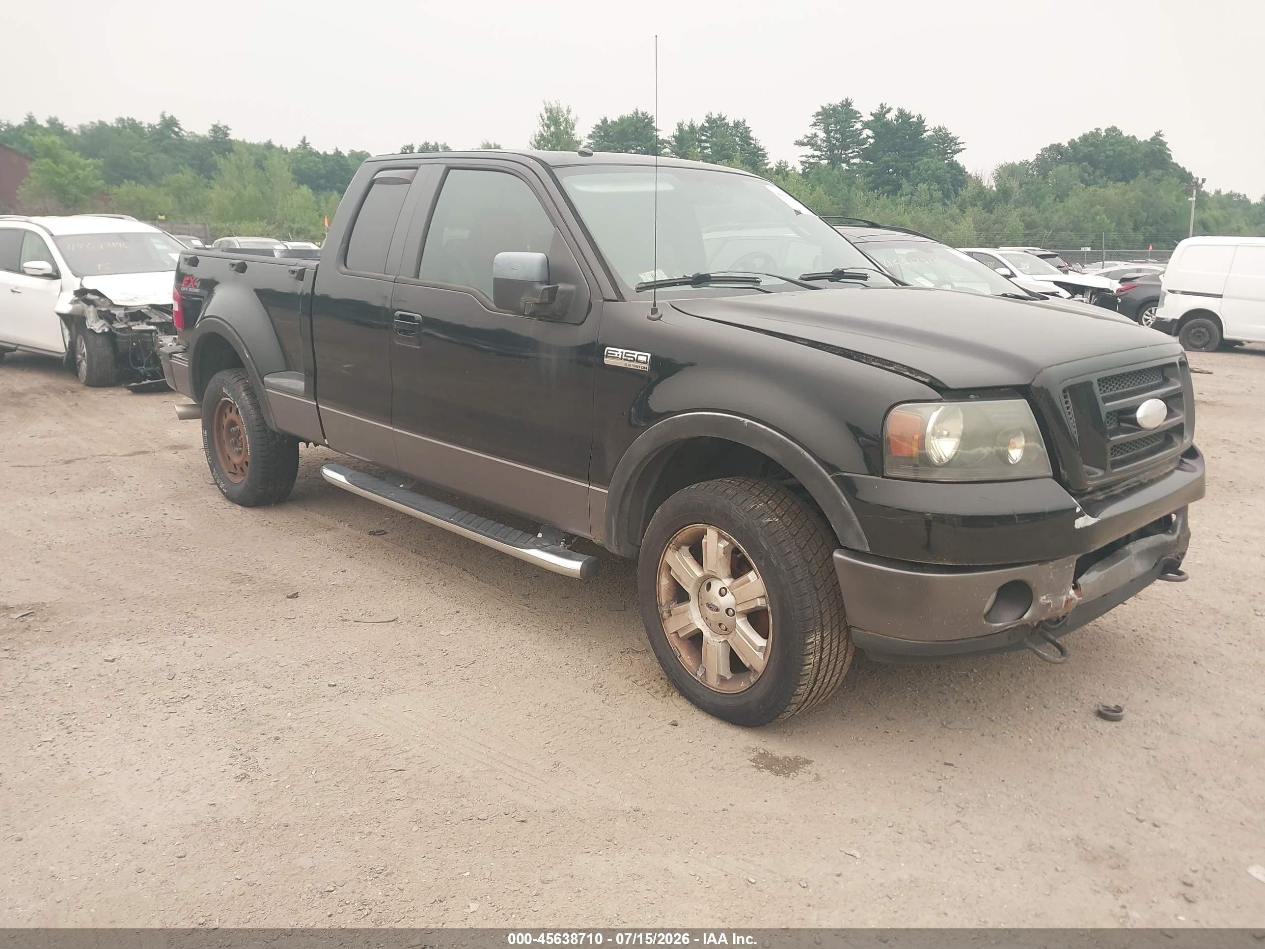 2008 Ford F-150 Fx4/xlt Black vin: 1FTPX04518KE27252