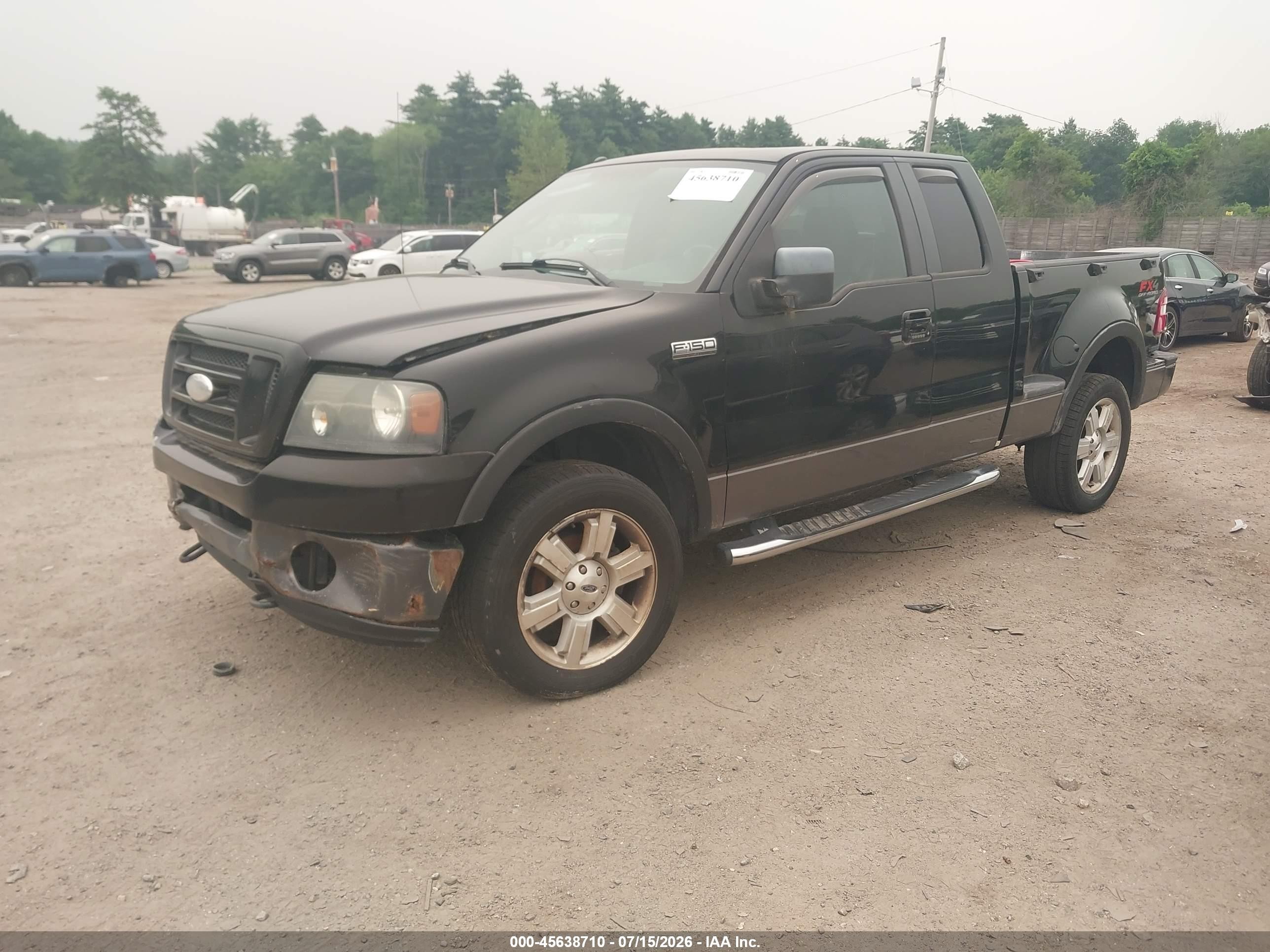 2008 Ford F-150 Fx4/xlt Black vin: 1FTPX04518KE27252